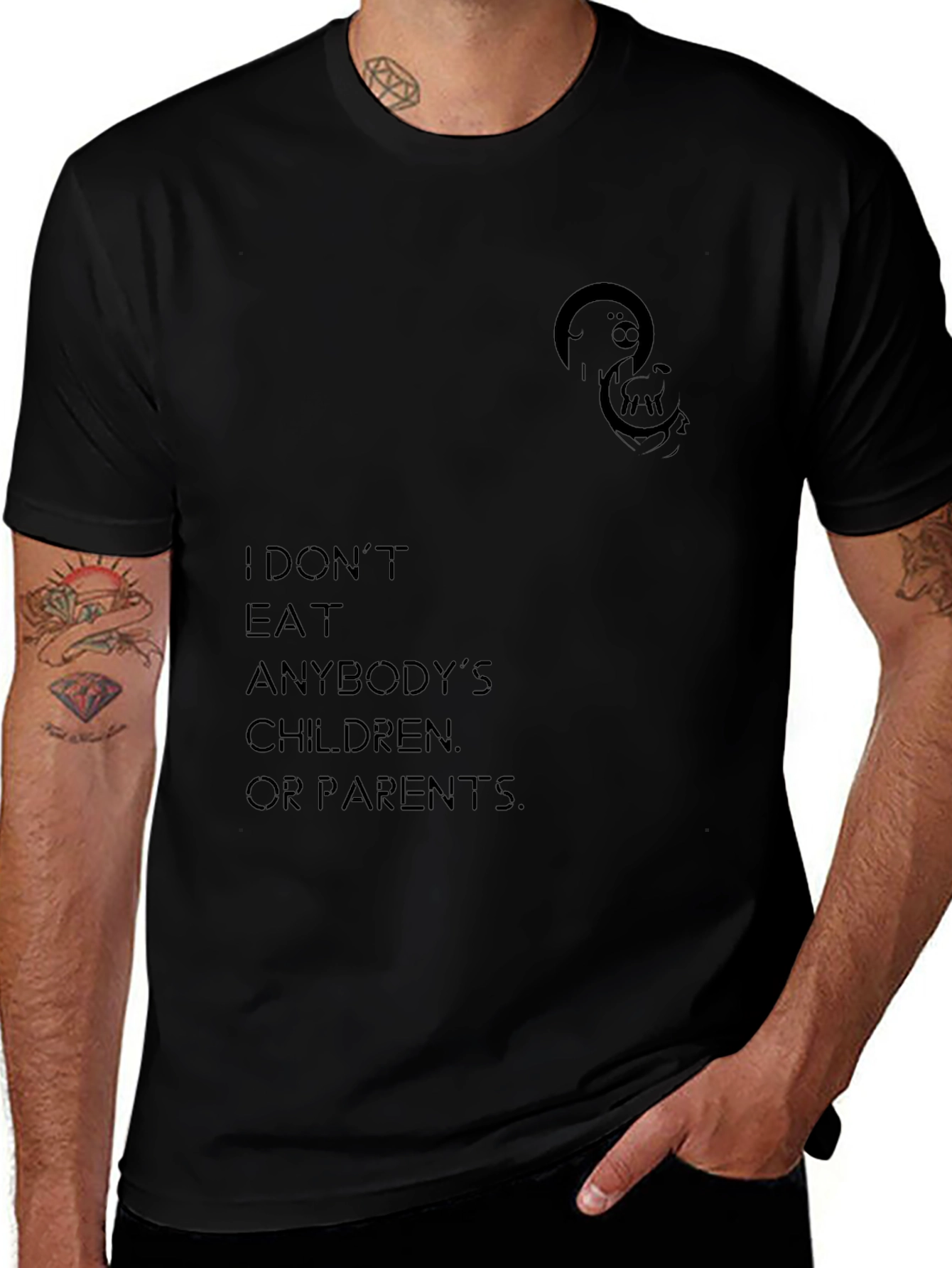 Variant 8 of I Don't Eat Anybody's Children T-Shirt