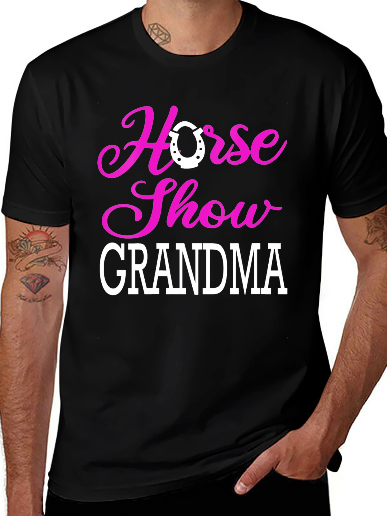 Variant 13 of Horse Show Grandma T-Shirt - Equestrian Gift