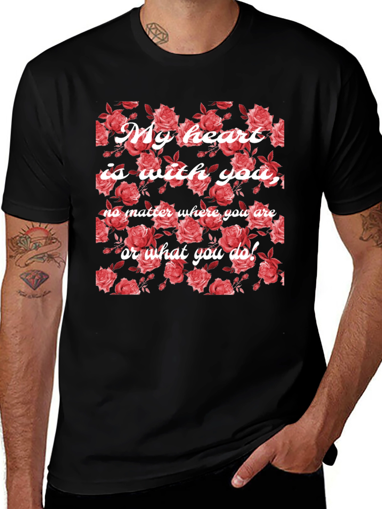 Variant 16 of Floral Heart T-Shirt
