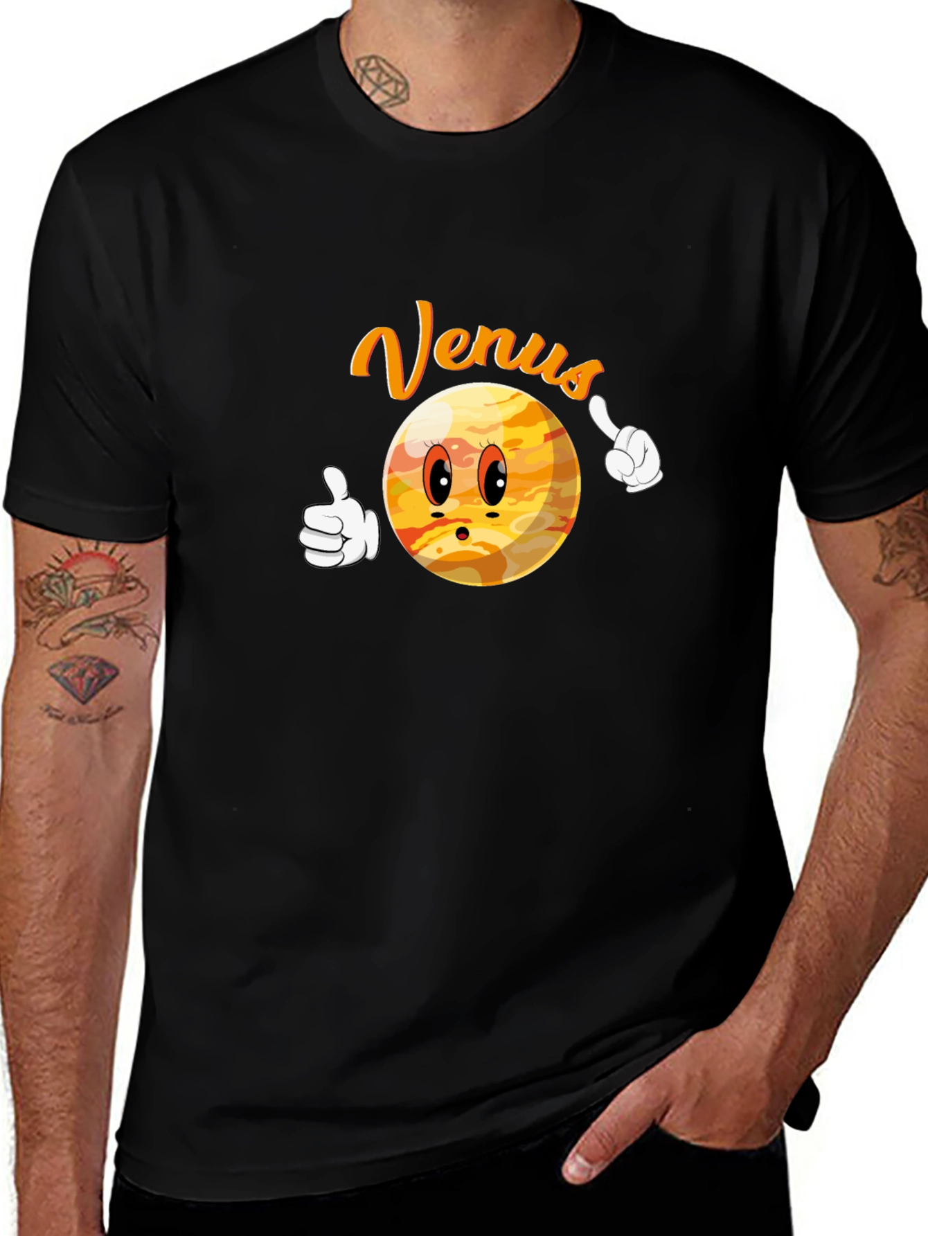 Variant 12 of Venus Cartoon Planet T-Shirt
