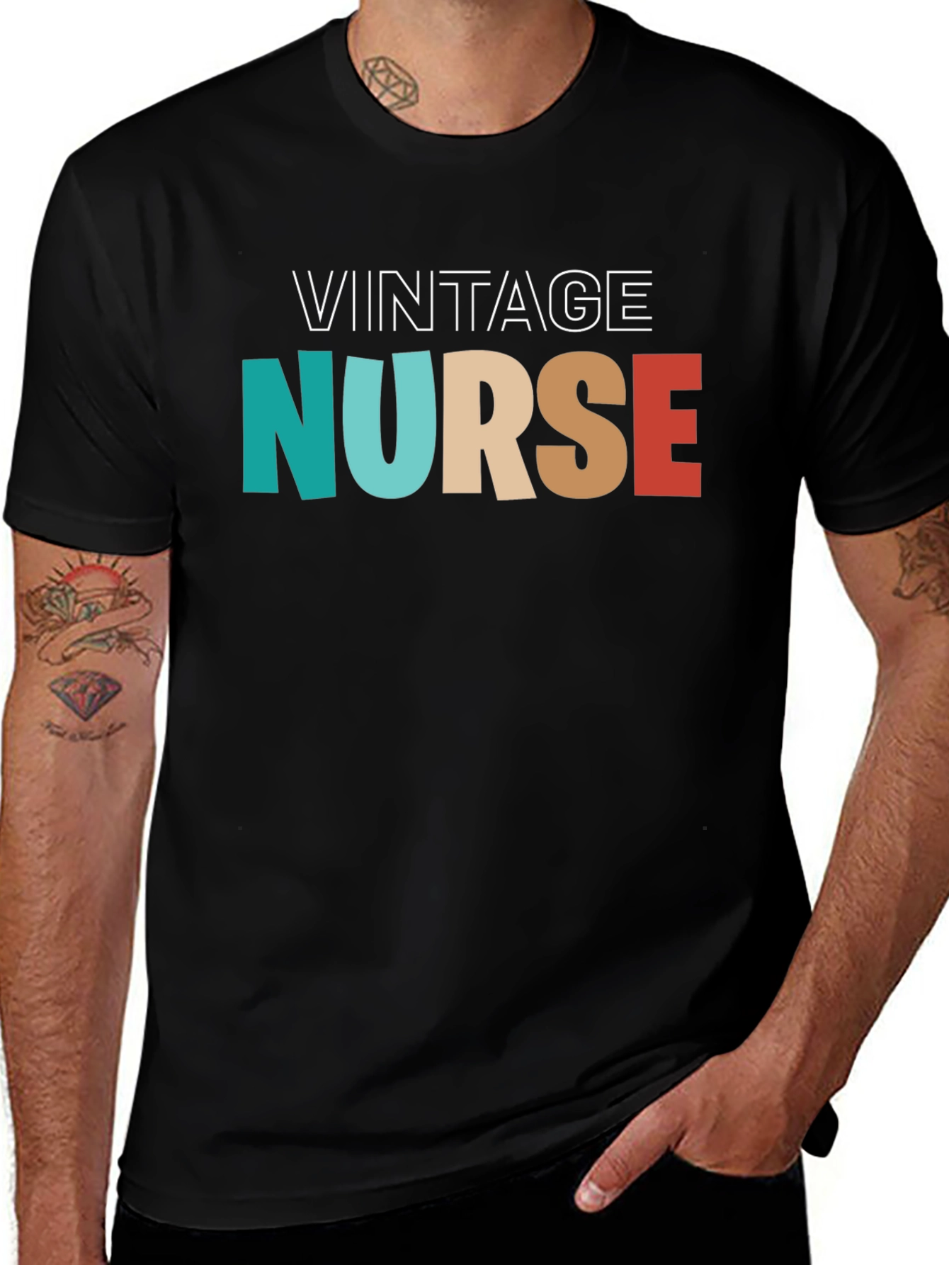 Variant 16 of Vintage Nurse T-Shirt - Retro Style Medical Apparel