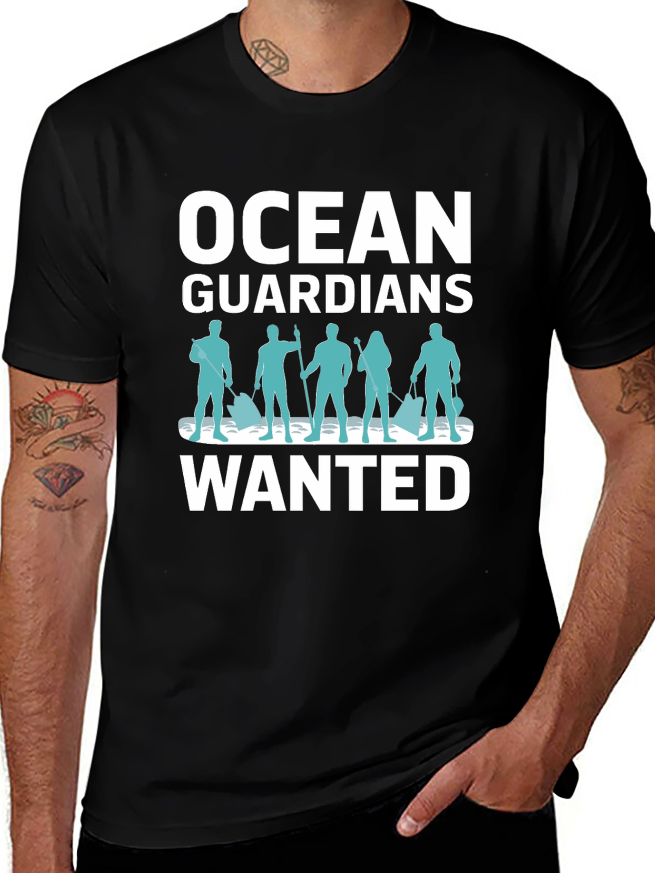 Variant 17 of Ocean Guardians Wanted Graphic T-Shirt