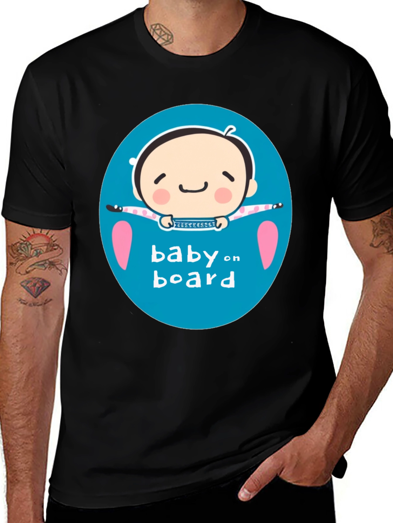 Variant 29 of Baby On Board Cute Graphic T-Shirt