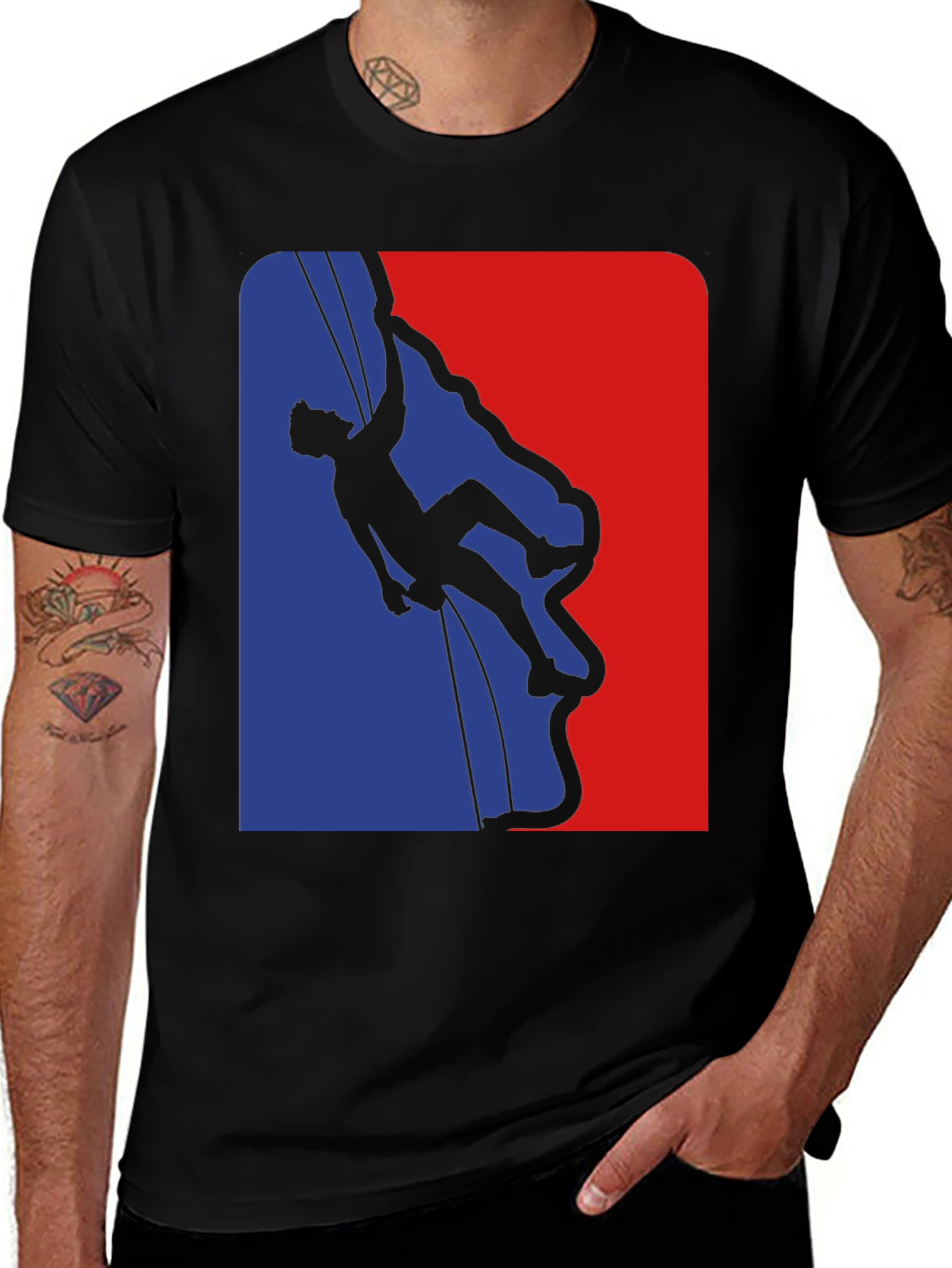 Variant 25 of Rock Climbing Silhouette T-Shirt