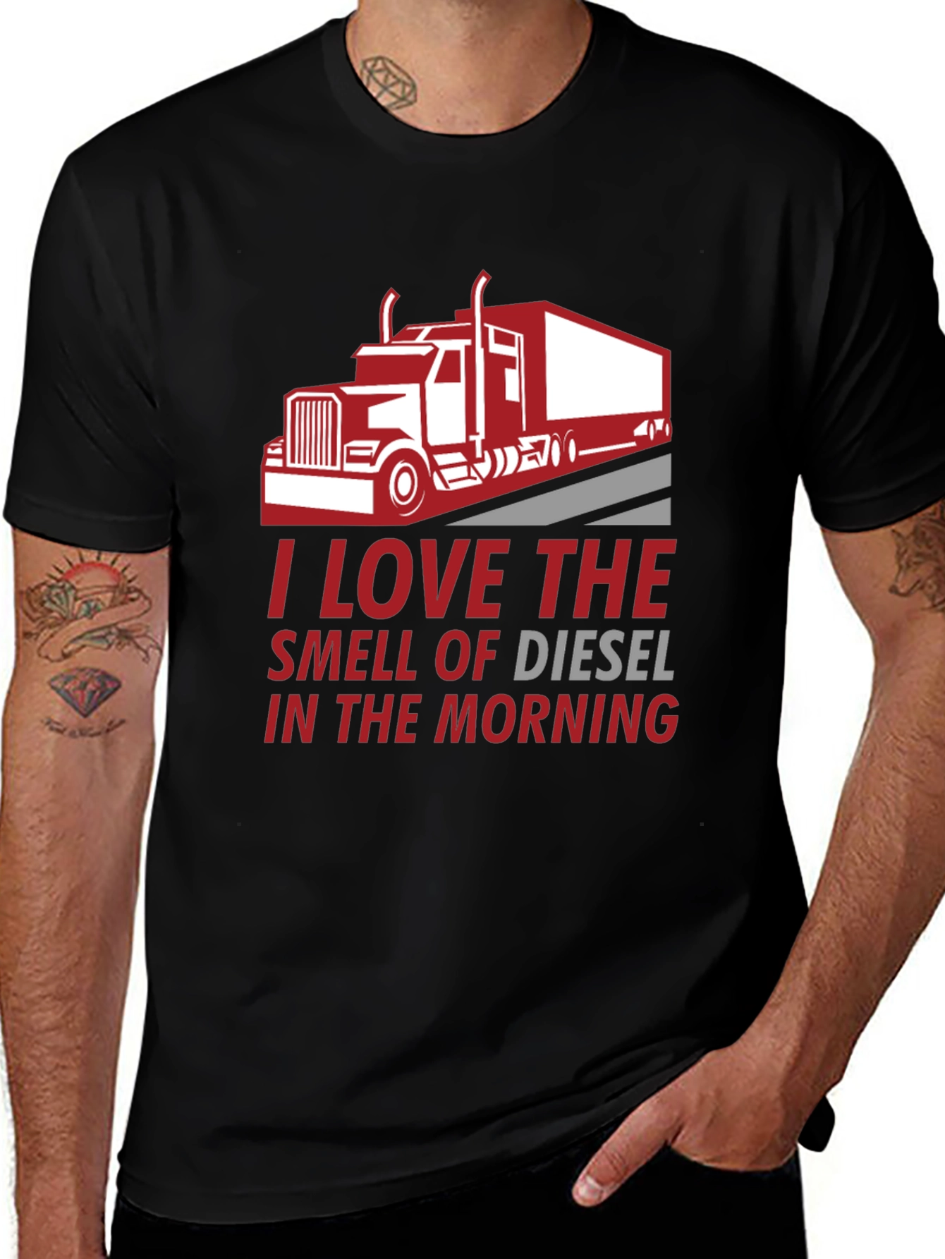 Variant 17 of I Love the Smell of Diesel T-Shirt