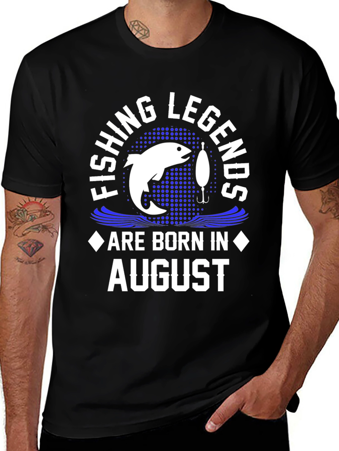 Fishing Legends Born in August T-Shirt