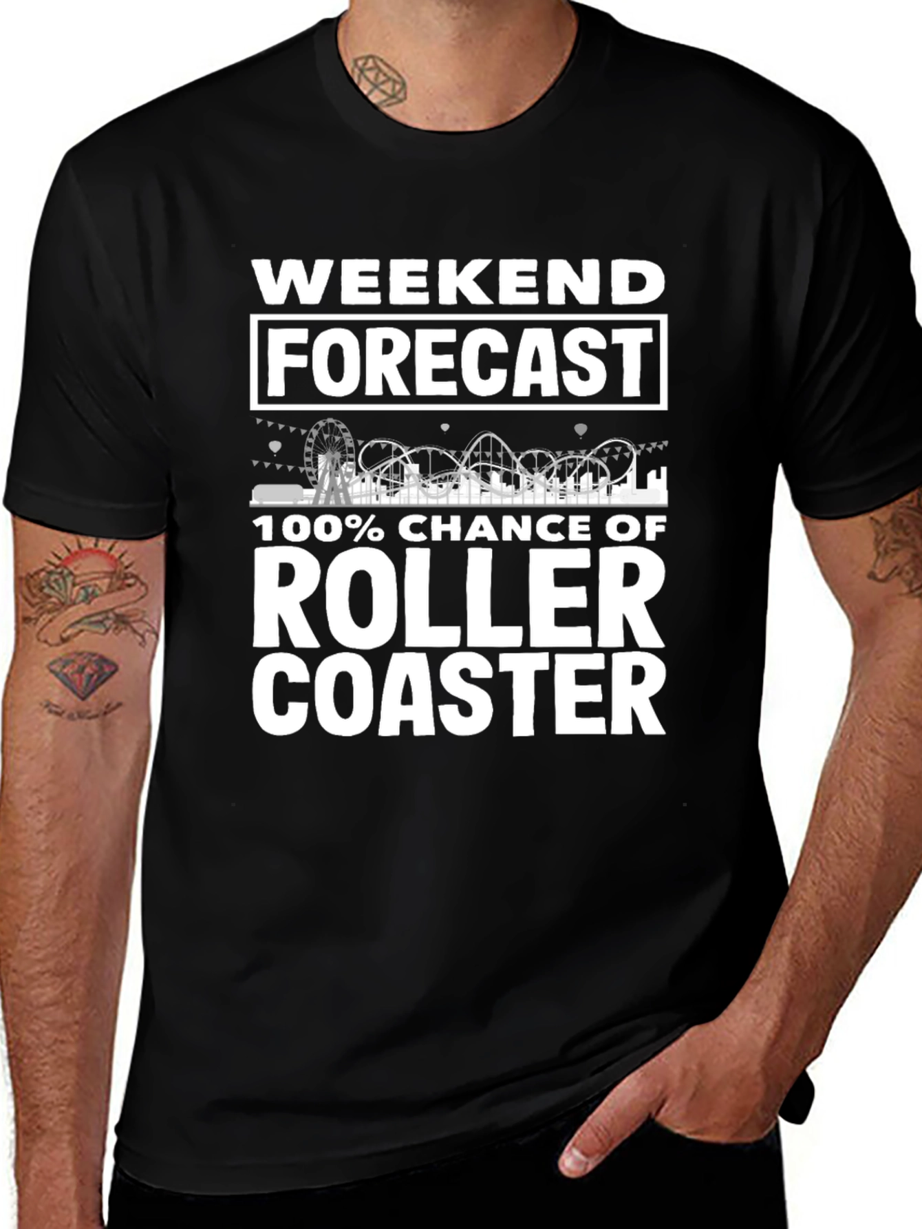 Weekend Roller Coaster T-Shirt