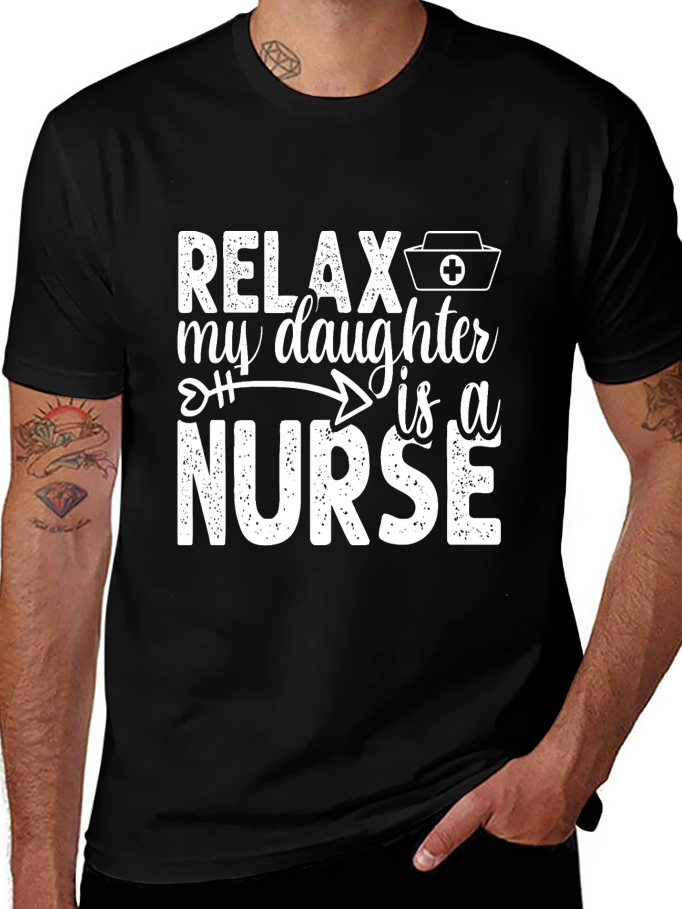 Variant 18 of Relax My Daughter Is A Nurse T-Shirt