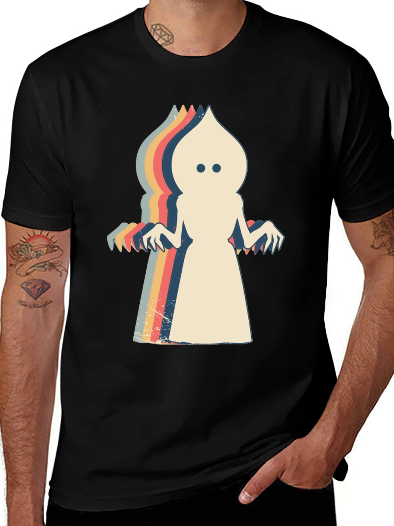 Variant 24 of Retro Ghost Graphic T-Shirt