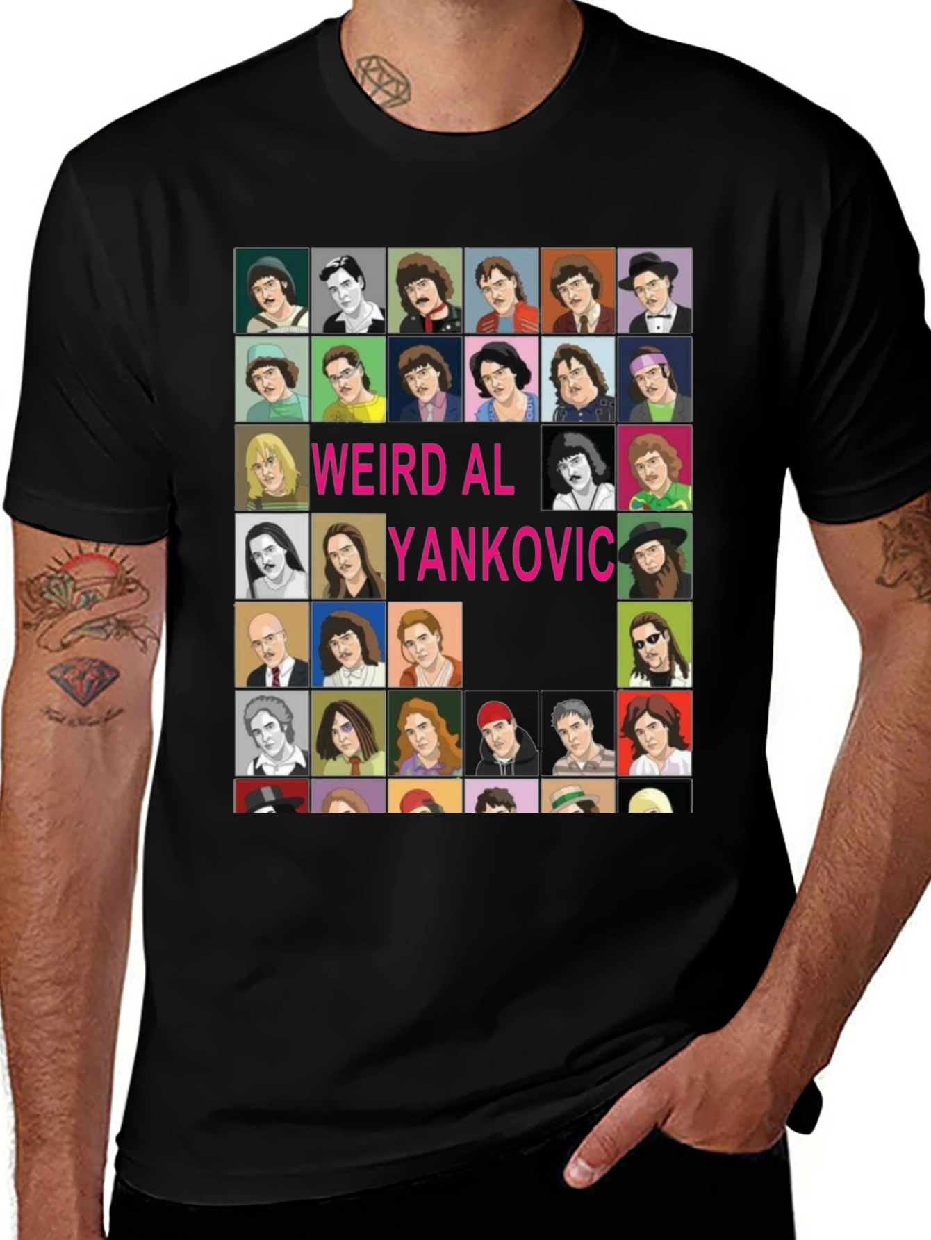 Weird Al Yankovic Collage Graphic Tee