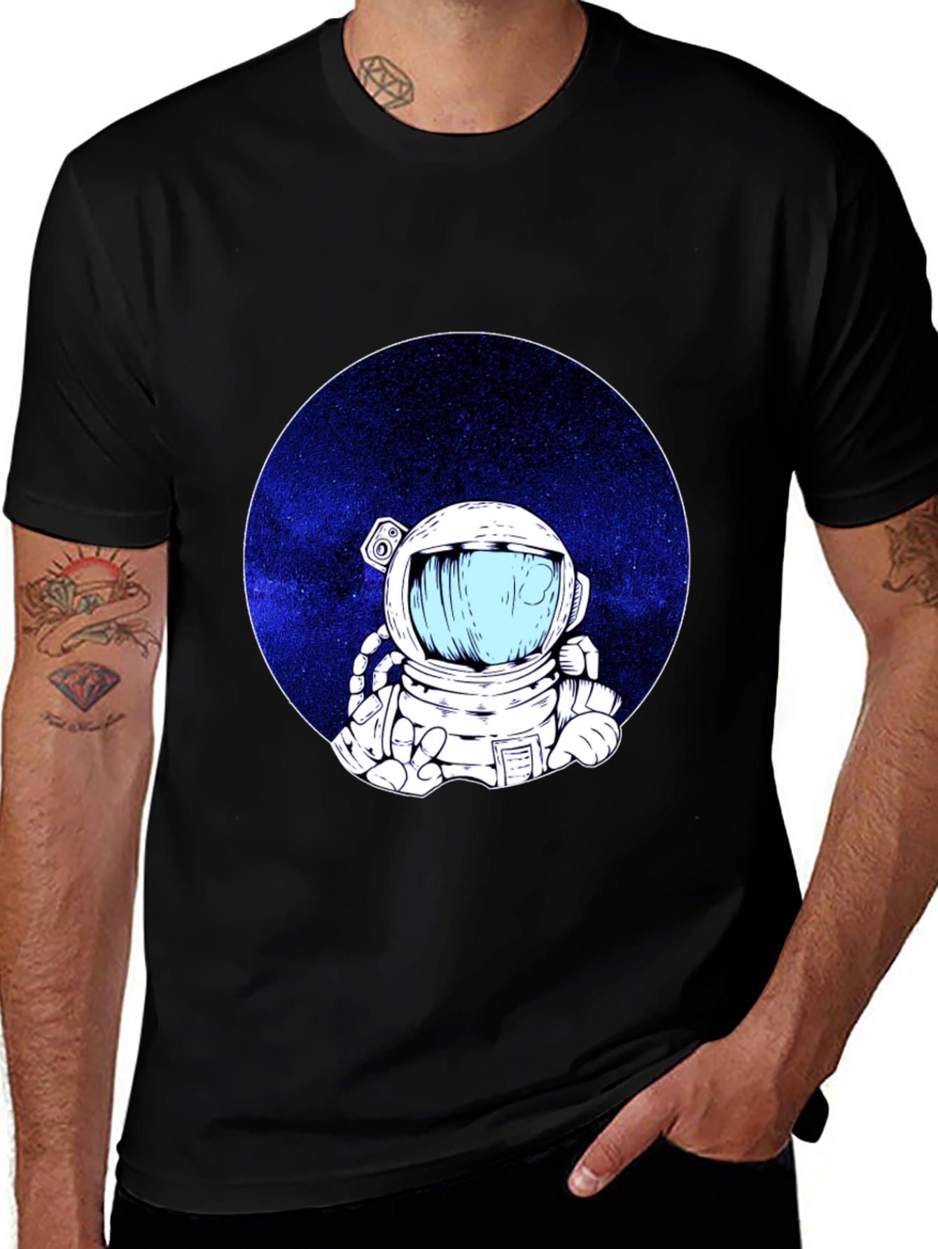 Variant 5 of Astronaut in Space Graphic T-Shirt