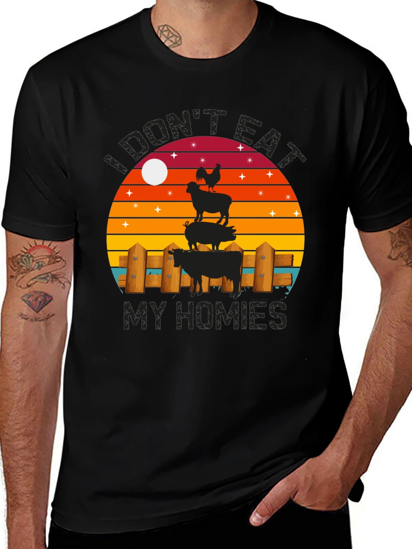 Variant 8 of I Don't Eat My Homies Graphic T-Shirt