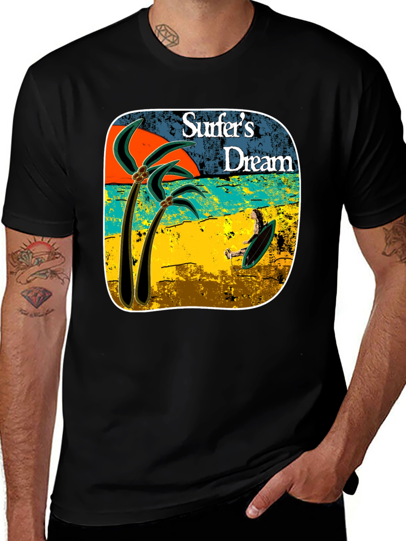 Variant 17 of Surfer's Dream Graphic Tee - Island Vibes