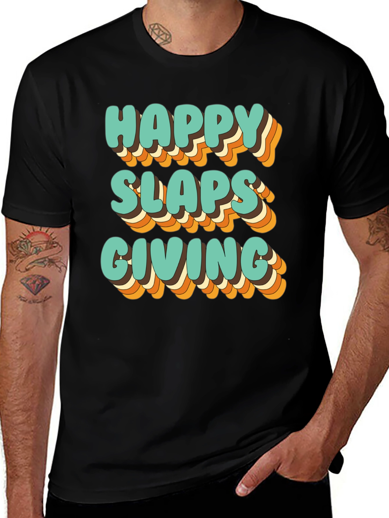 Variant 3 of Happy Slaps Giving T-Shirt