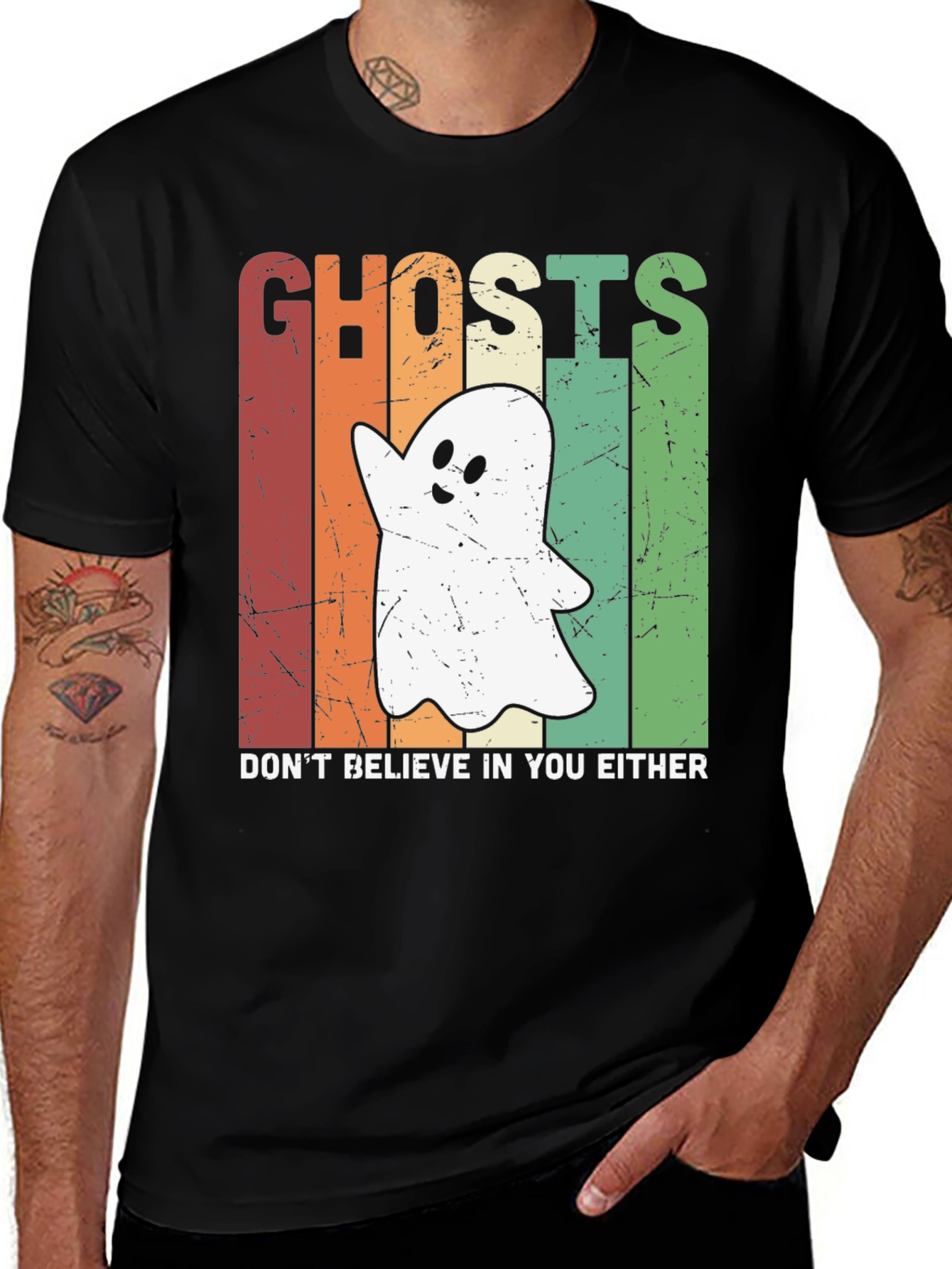 Variant 15 of Ghost Retro Halloween T-Shirt