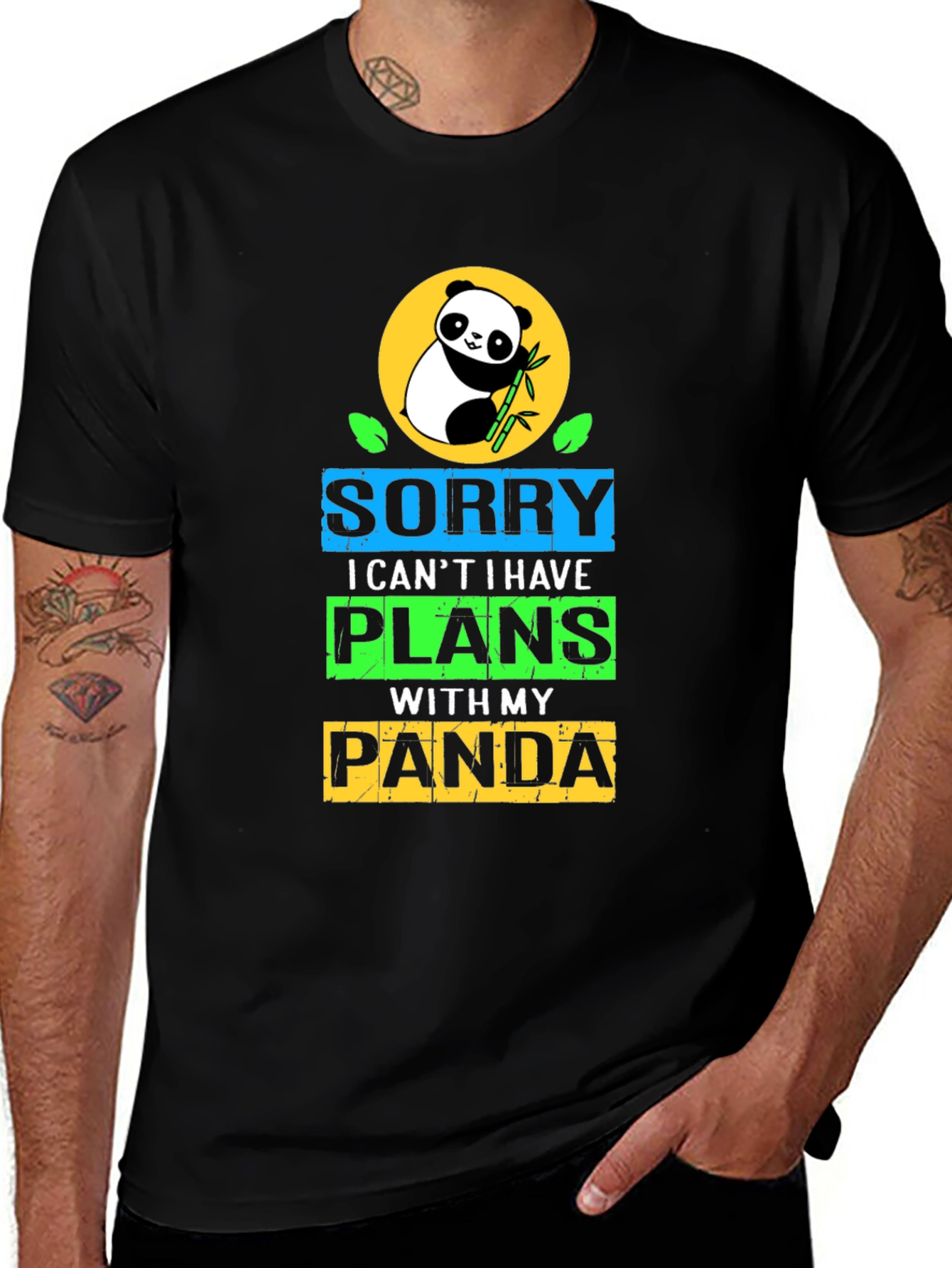 Variant 25 of Sorry I Have Plans With My Panda T-Shirt