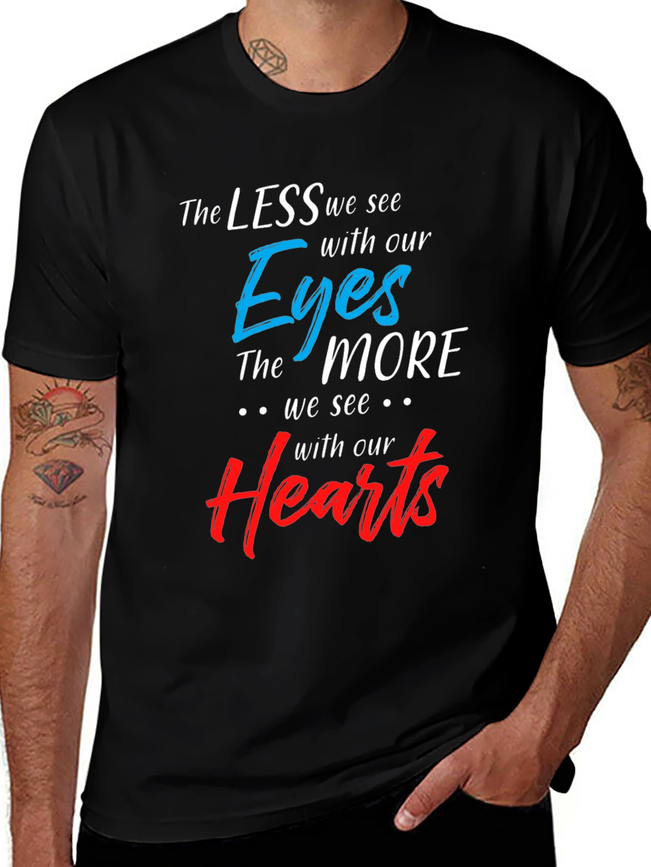 Variant 8 of Inspirational T-Shirt: See With Your Heart