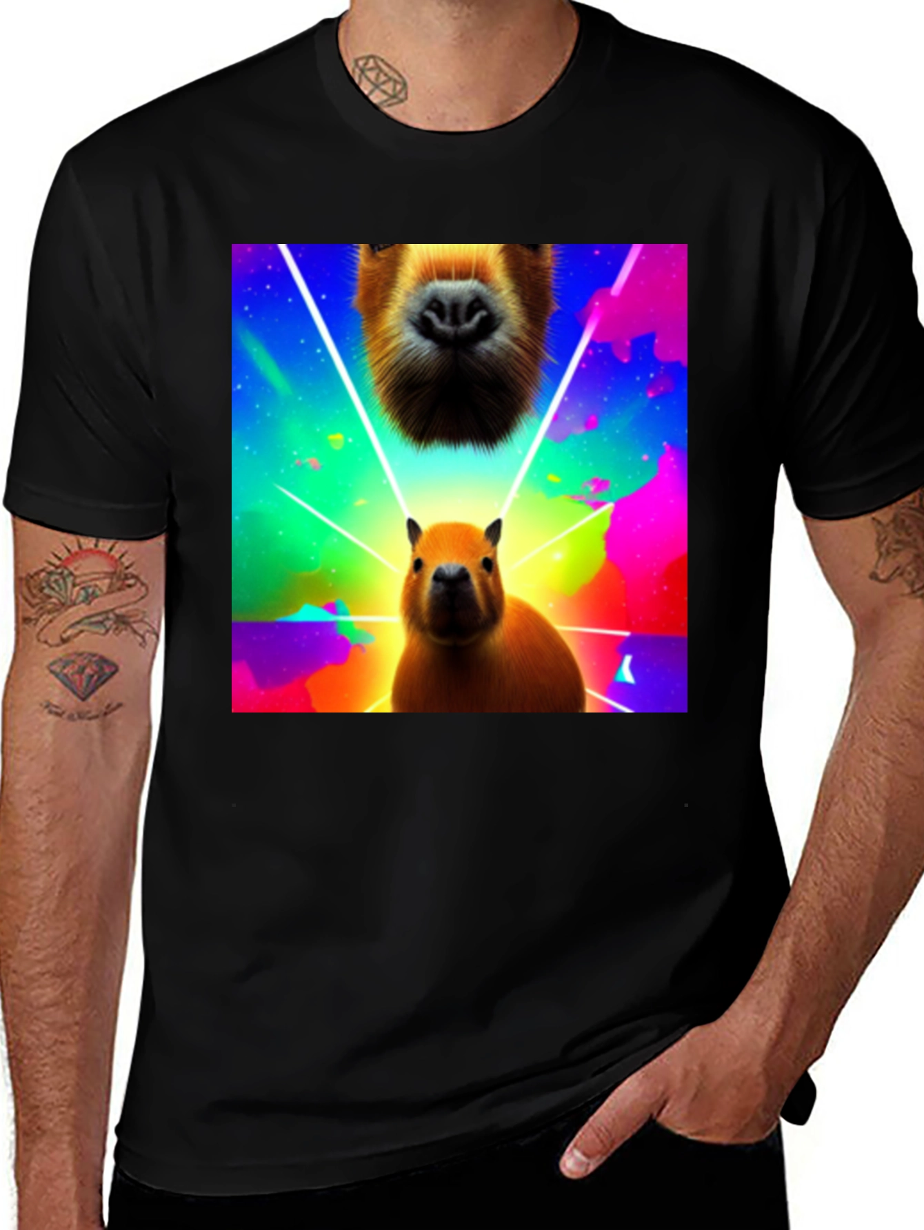 Variant 5 of Capybara T-Shirt - Colorful Graphic Tee