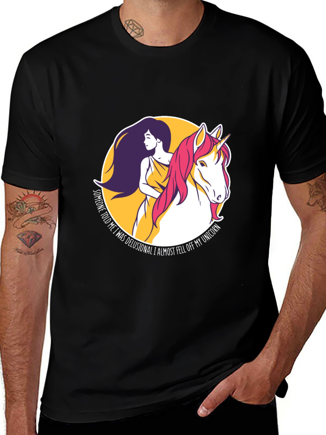 Variant 23 of Unicorn Graphic T-Shirt - Delusional but Magical