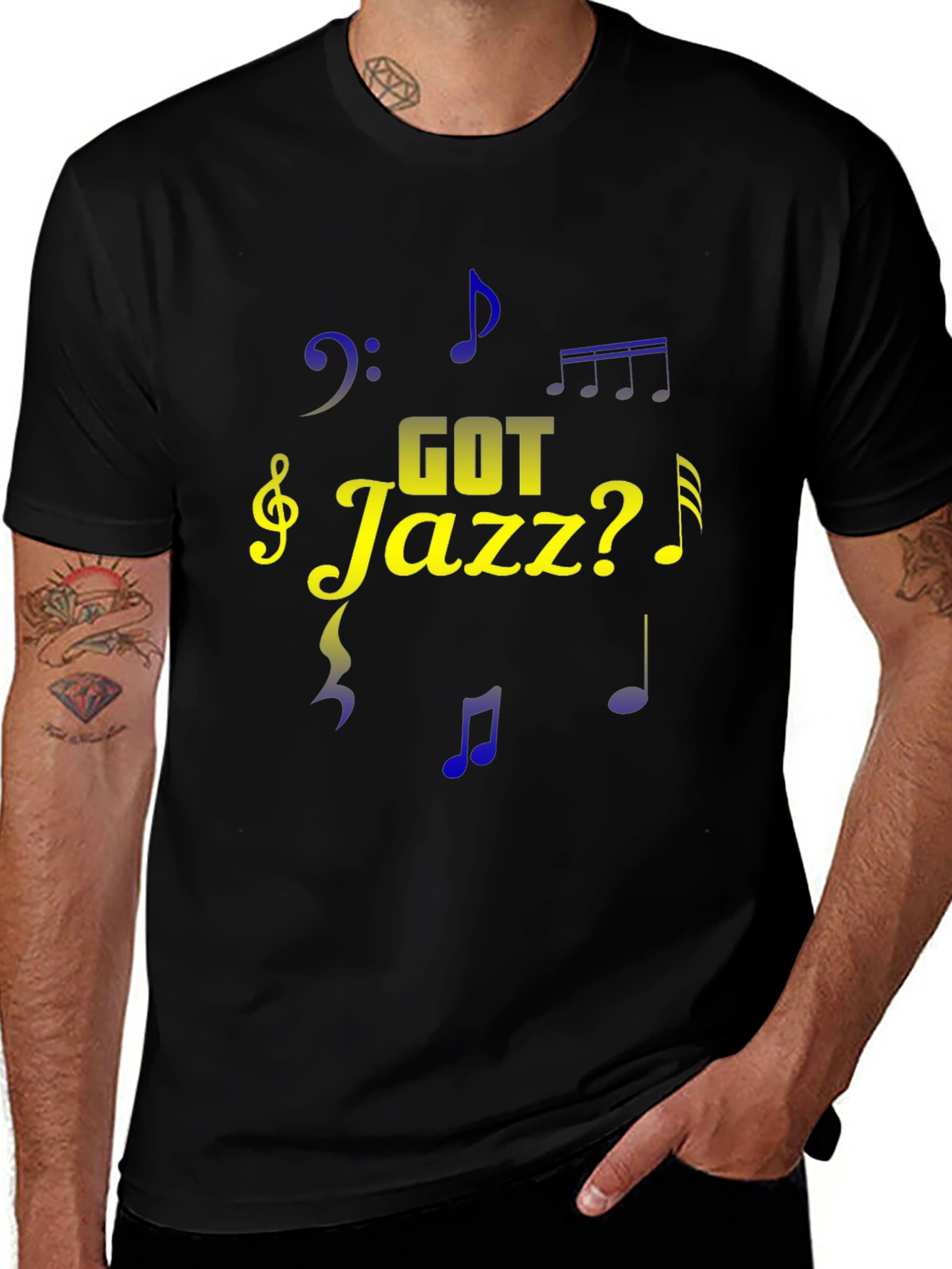 Variant 12 of Got Jazz? Black Graphic Music T-Shirt