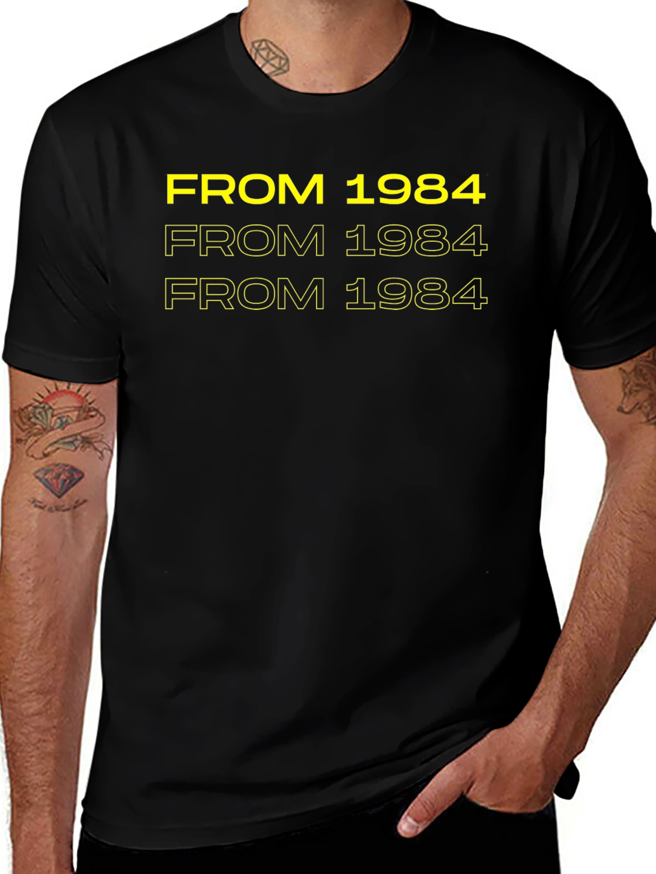 Variant 26 of From 1984 Black Graphic Tee
