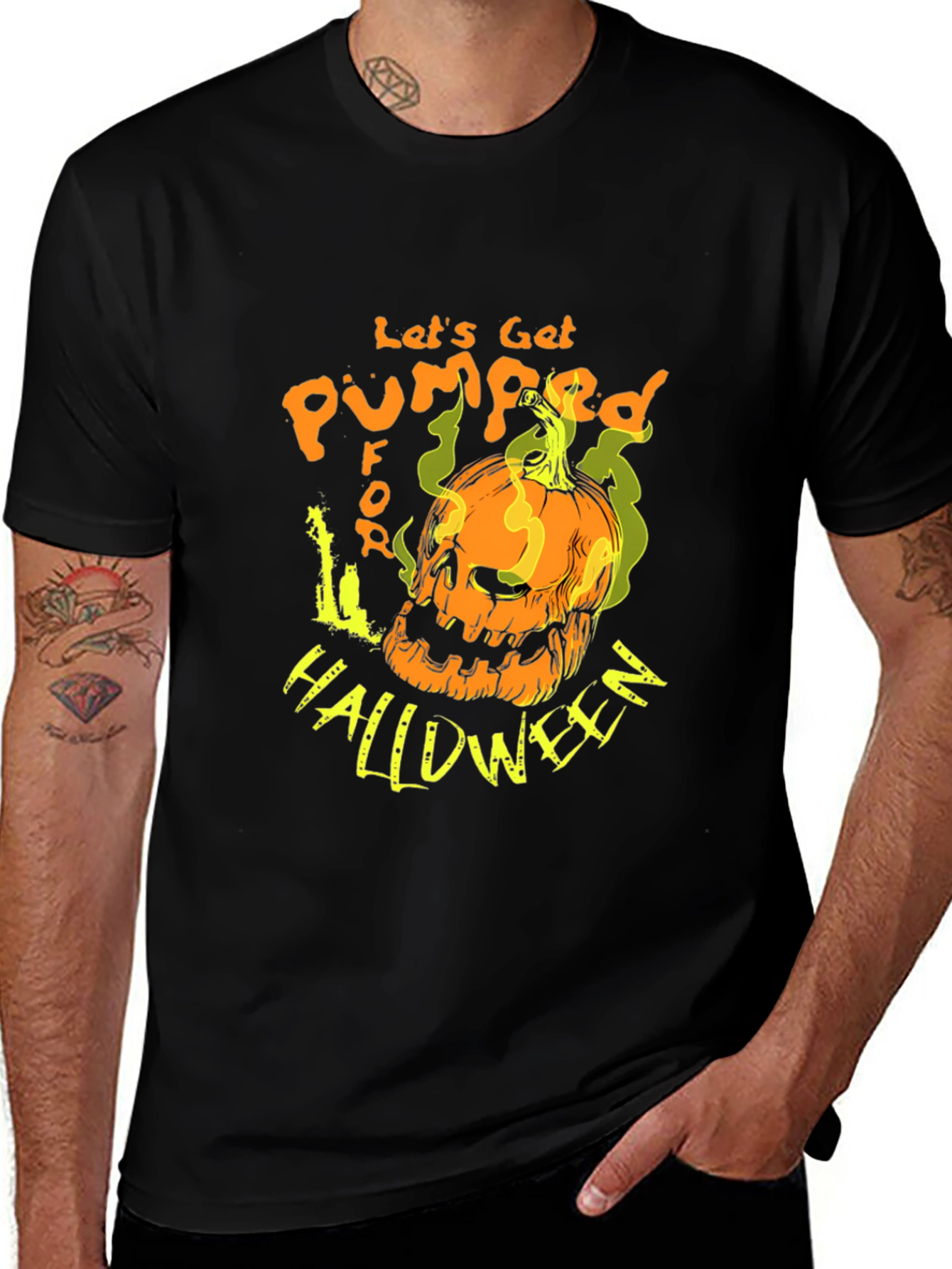 Variant 27 of Let's Get Pumped for Halloween T-Shirt
