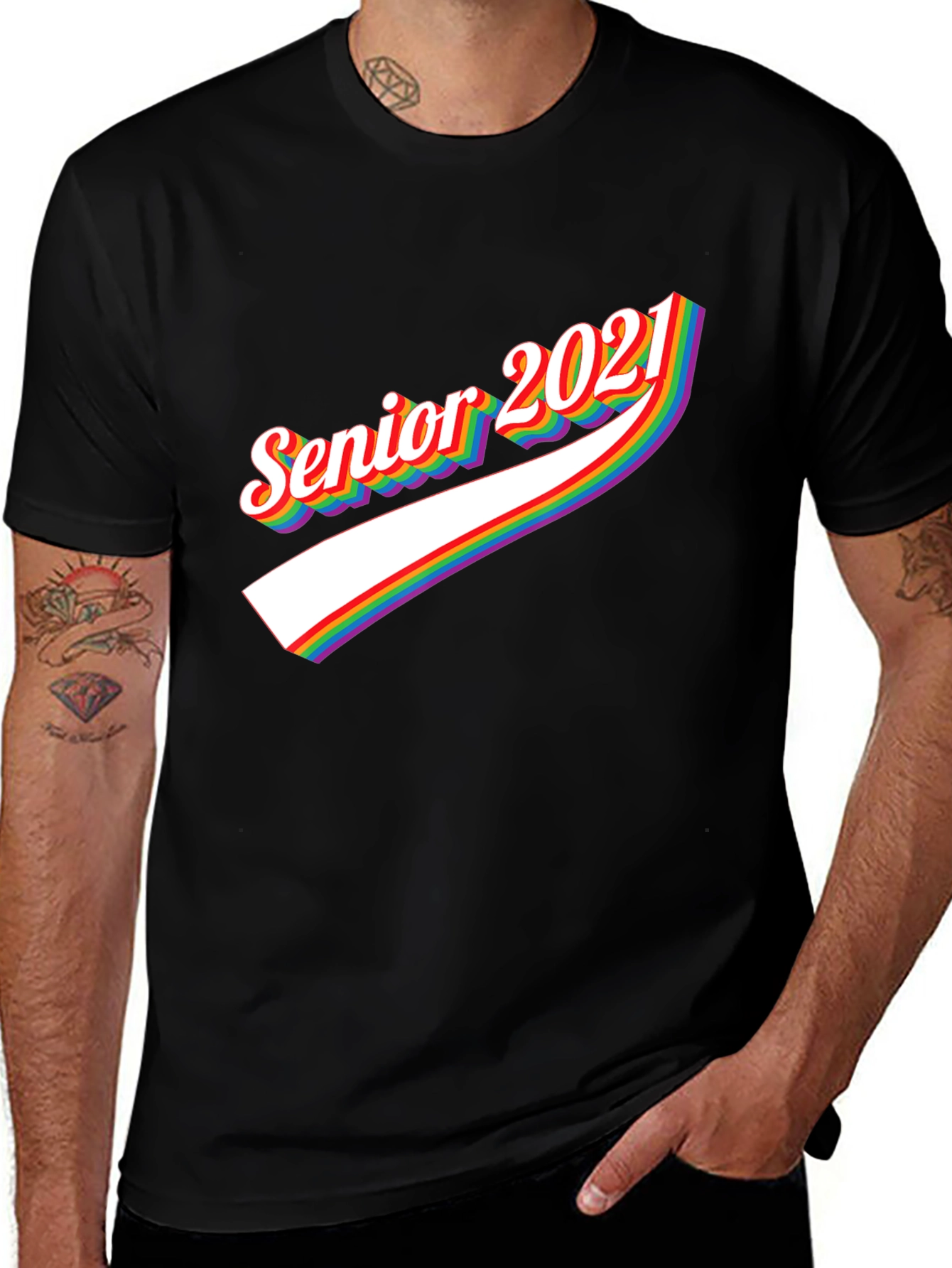 Senior 2021 Rainbow T-Shirt