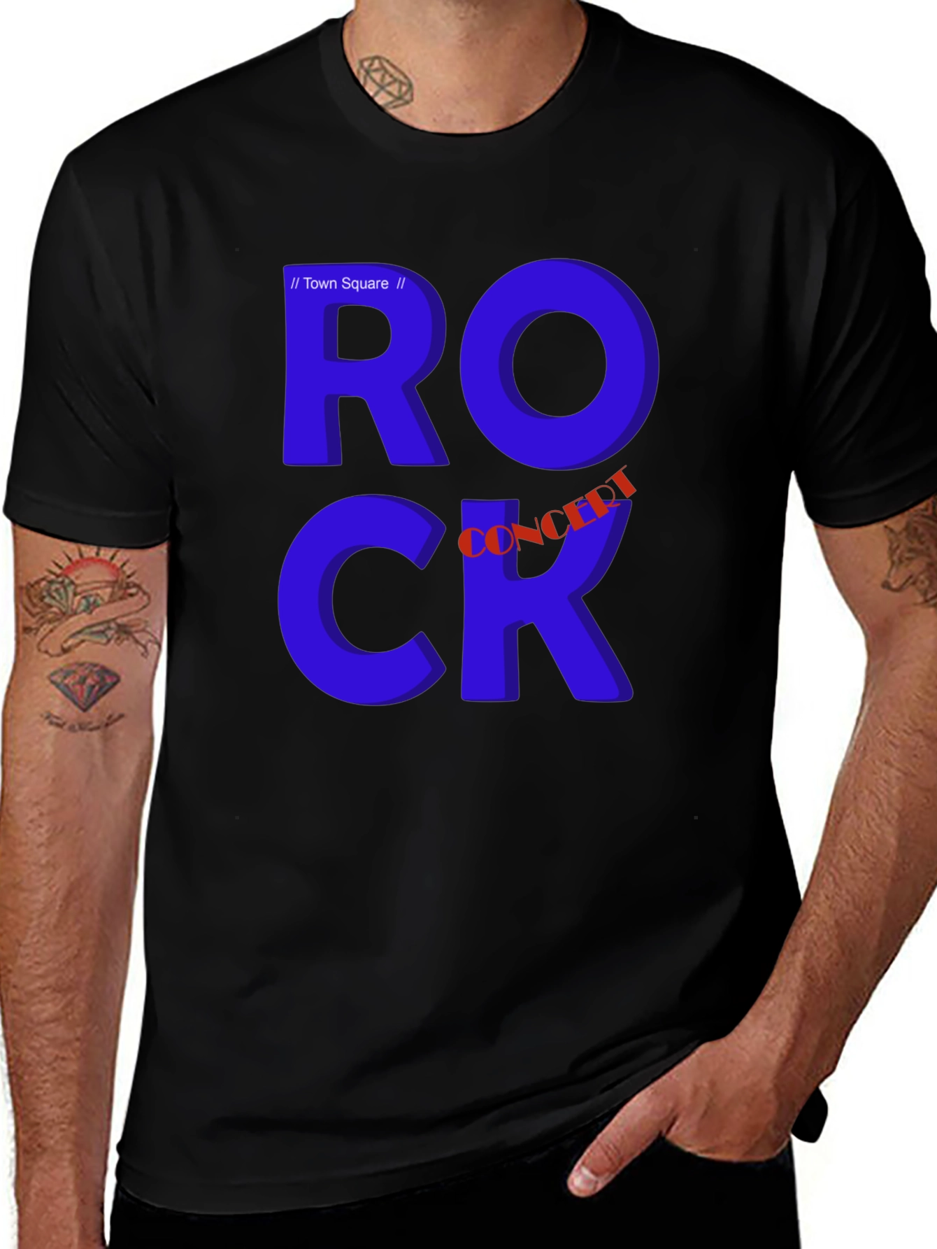 Variant 14 of Rock Concert Town Square T-Shirt