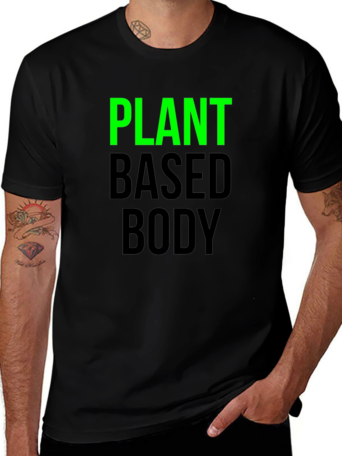 Variant 17 of Plant Based Body T-Shirt - Vegan Lifestyle