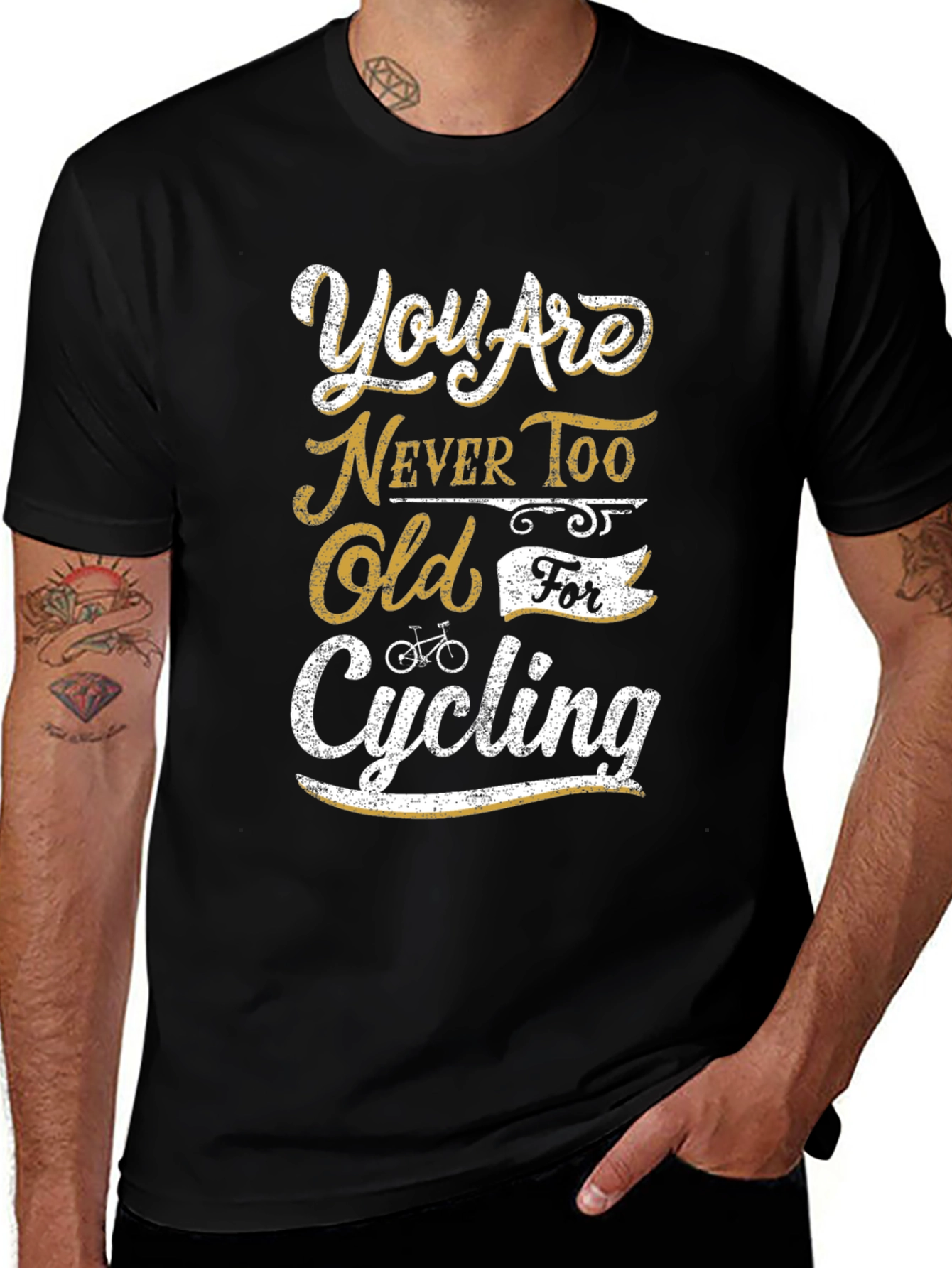 Variant 13 of You Are Never Too Old Cycling Graphic Tee