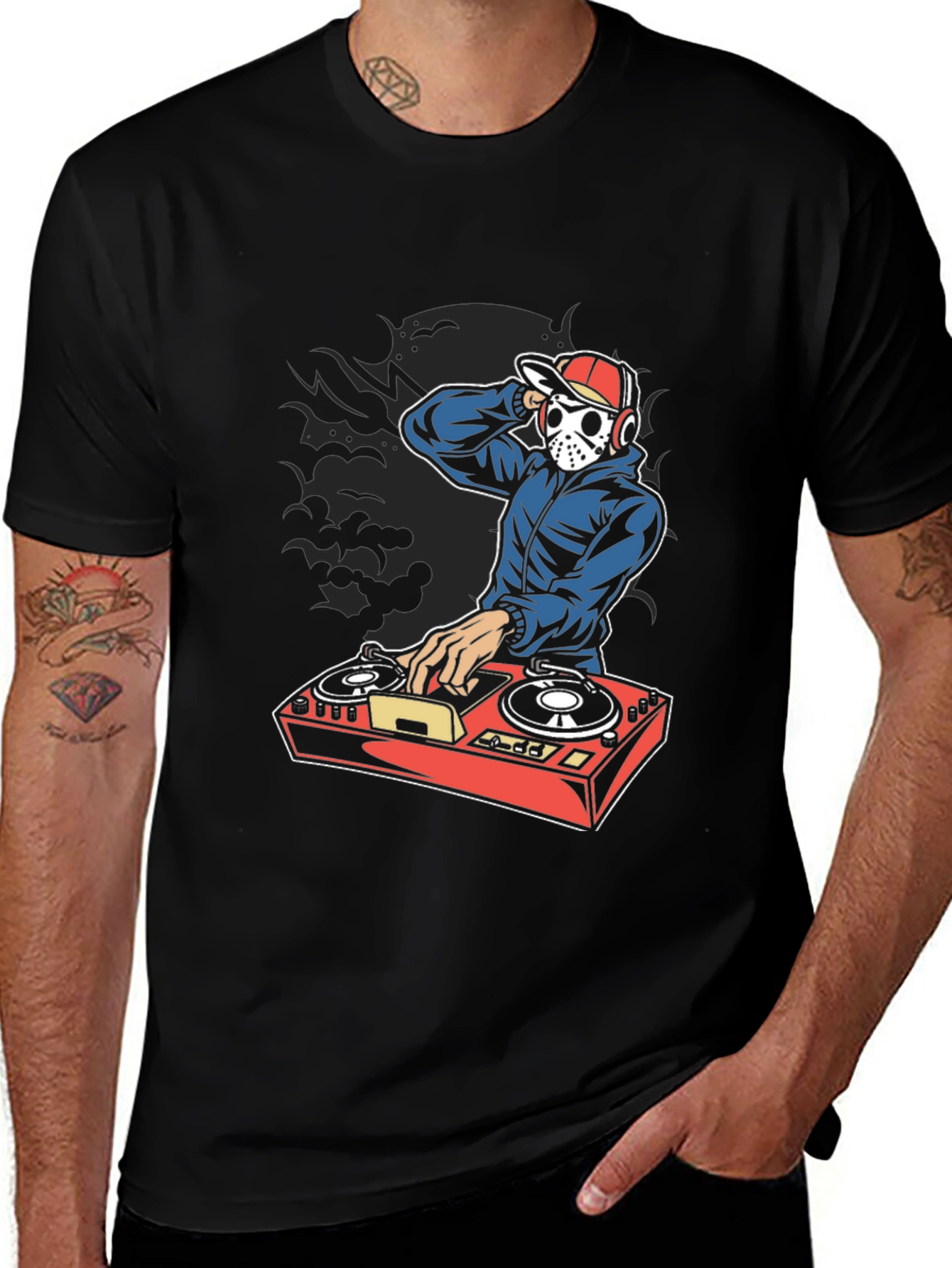 DJ Jason Graphic T-Shirt - Halloween Horror Style