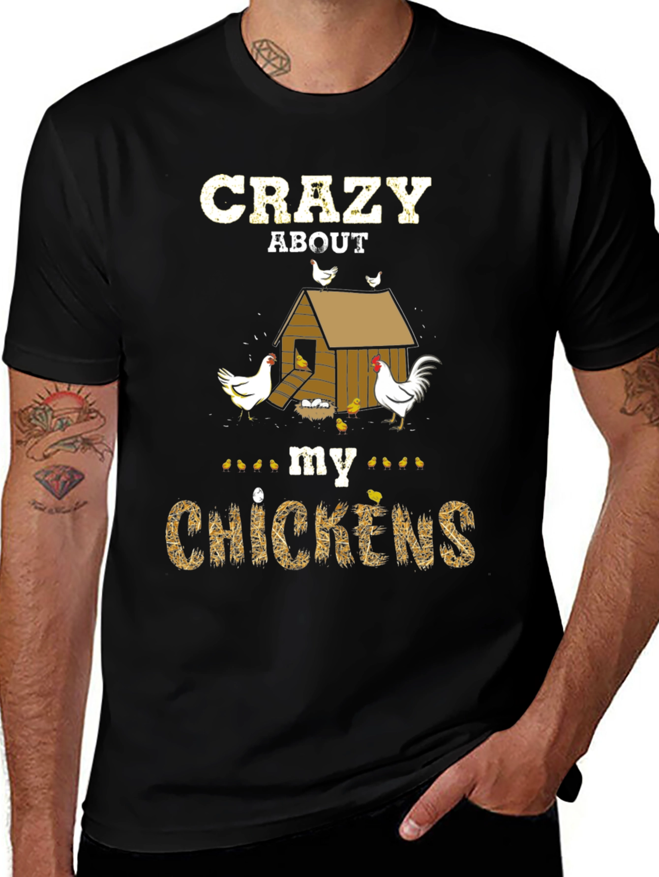 Variant 25 of Crazy About My Chickens T-Shirt
