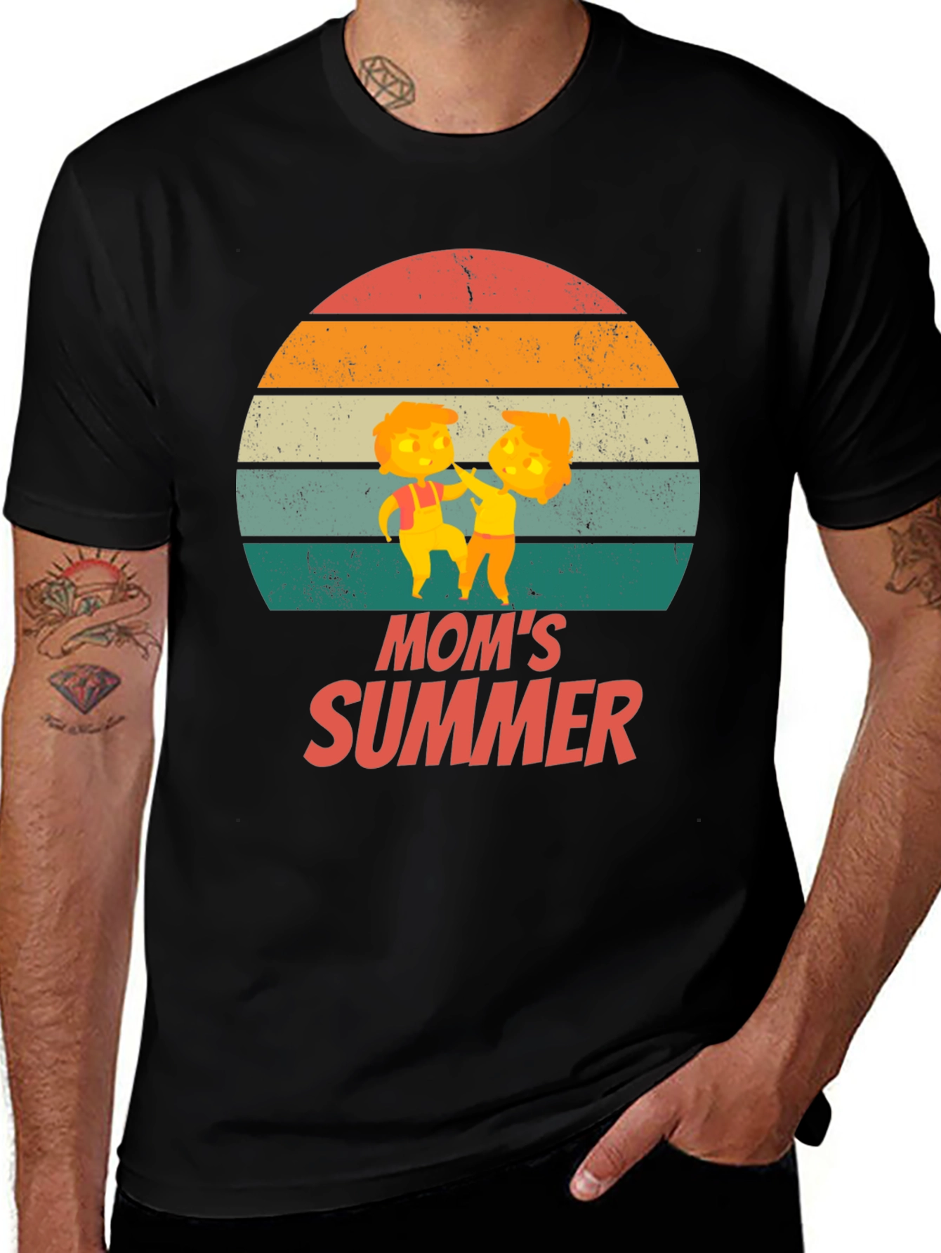 Variant 18 of Retro Mom's Summer Graphic T-Shirt