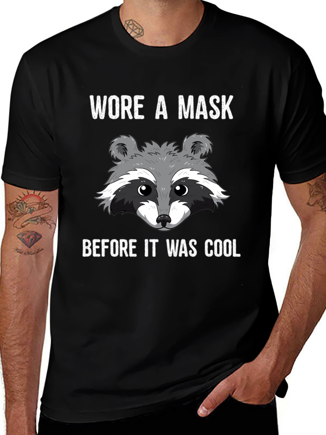 Variant 14 of Masked Raccoon Graphic T-Shirt