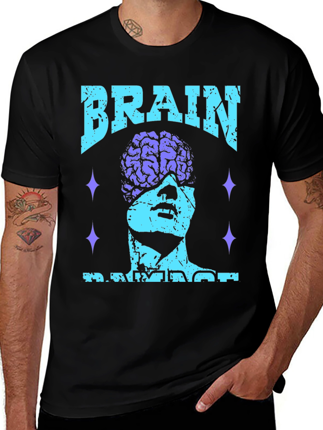 Variant 8 of Brain Damage T-Shirt - Edgy Graphic Tee