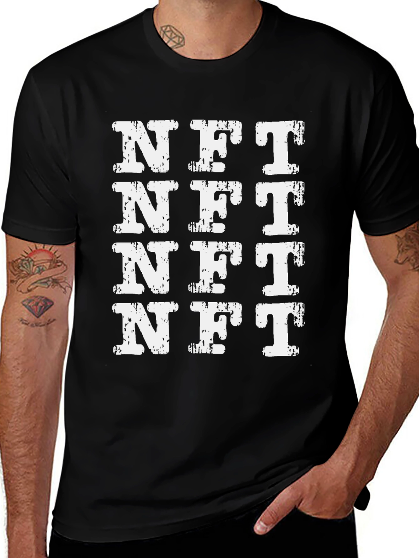 NFT Graphic Tee - Black Cotton