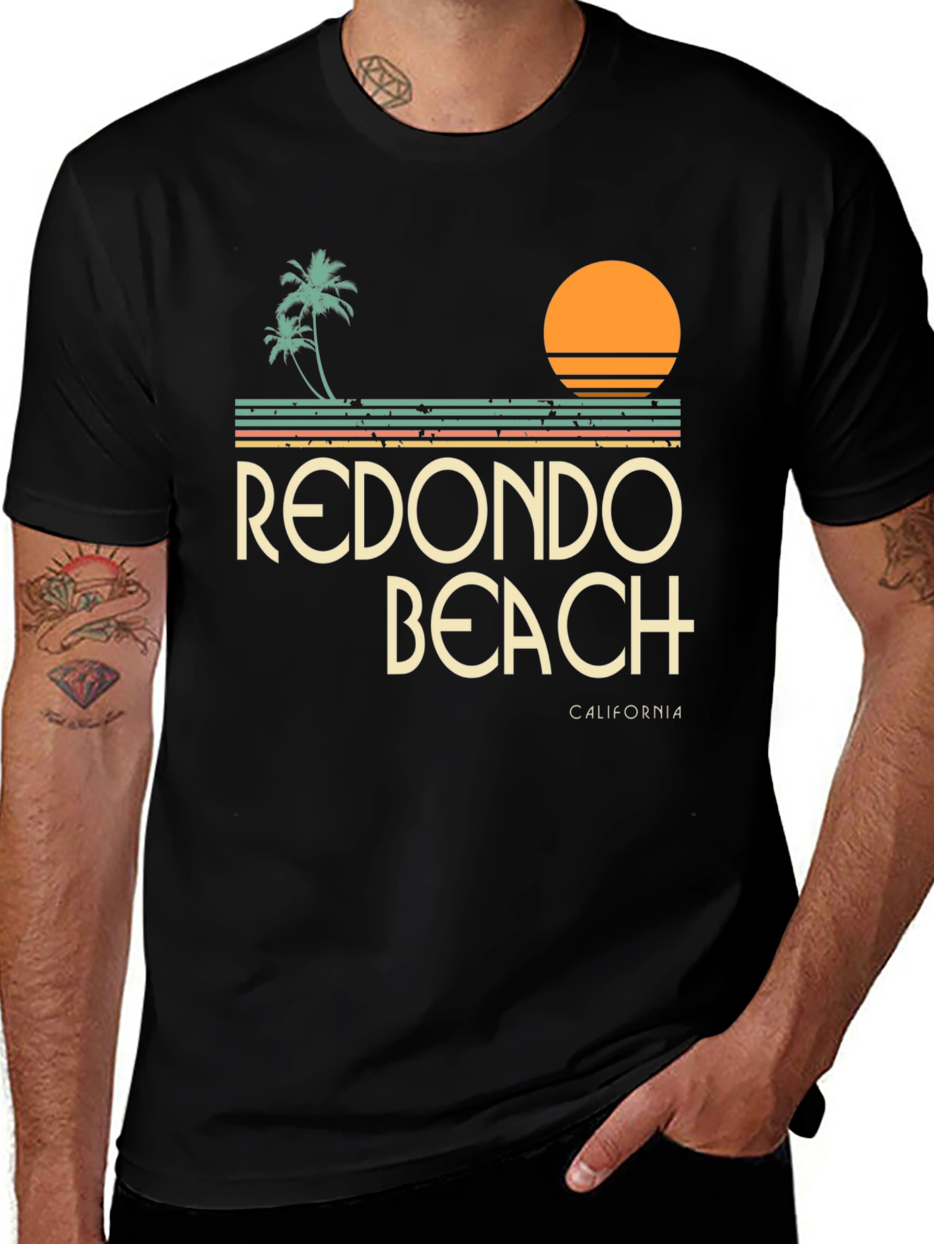 Redondo Beach California Retro T-Shirt