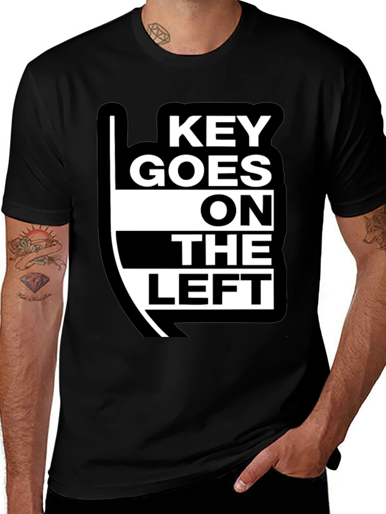Variant 17 of Key Goes On The Left T-Shirt