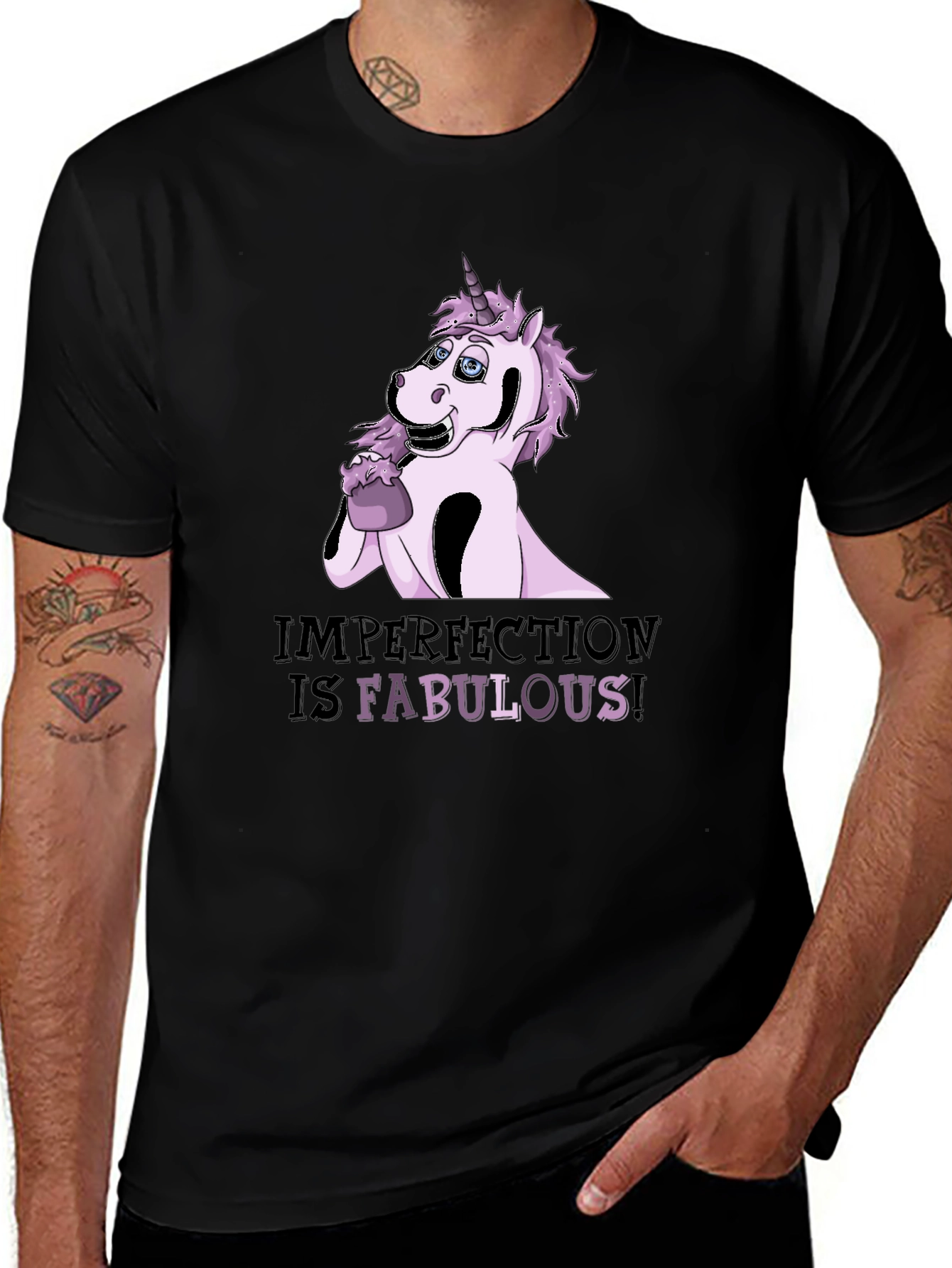 Variant 18 of Unicorn Imperfection Fabulous Graphic T-Shirt