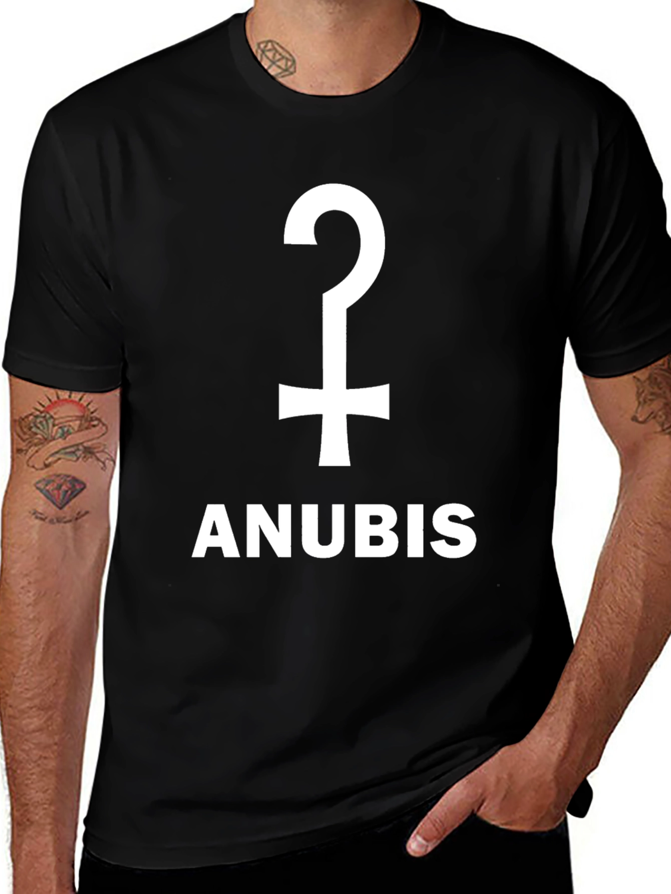 Anubis Egyptian Symbol Graphic T-Shirt