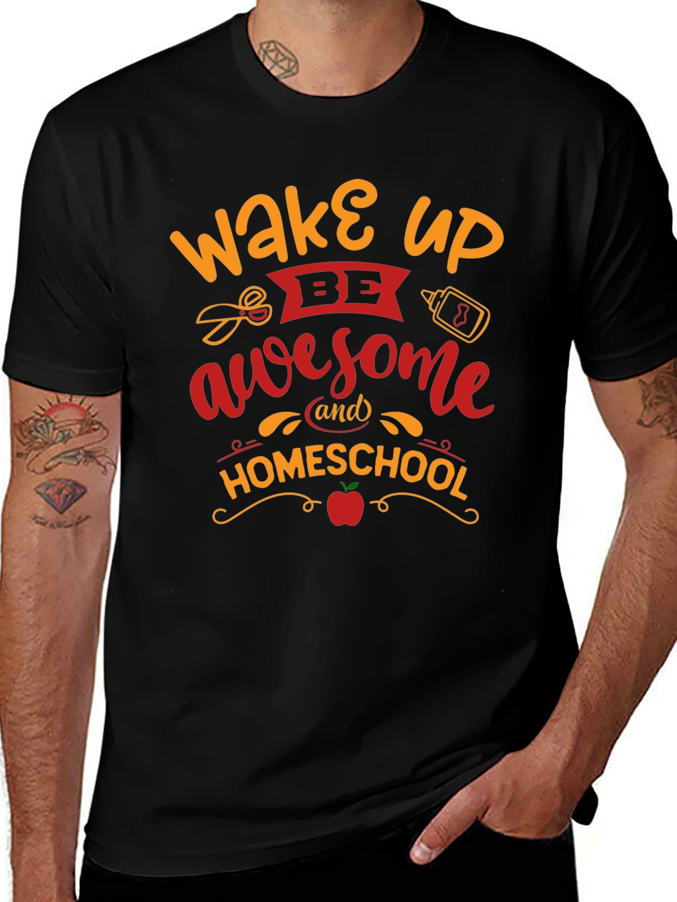 Variant 23 of Wake Up Be Awesome Homeschool T-Shirt