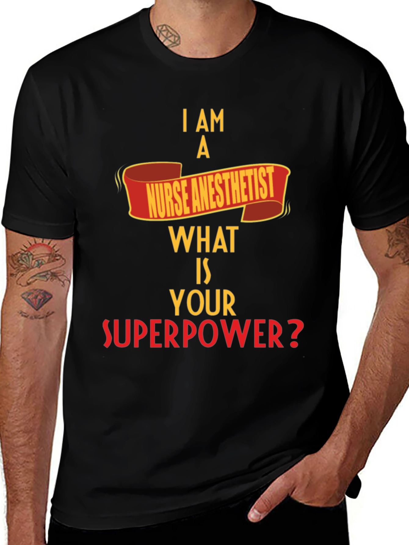 Variant 22 of Nurse Anesthetist Superpower T-Shirt