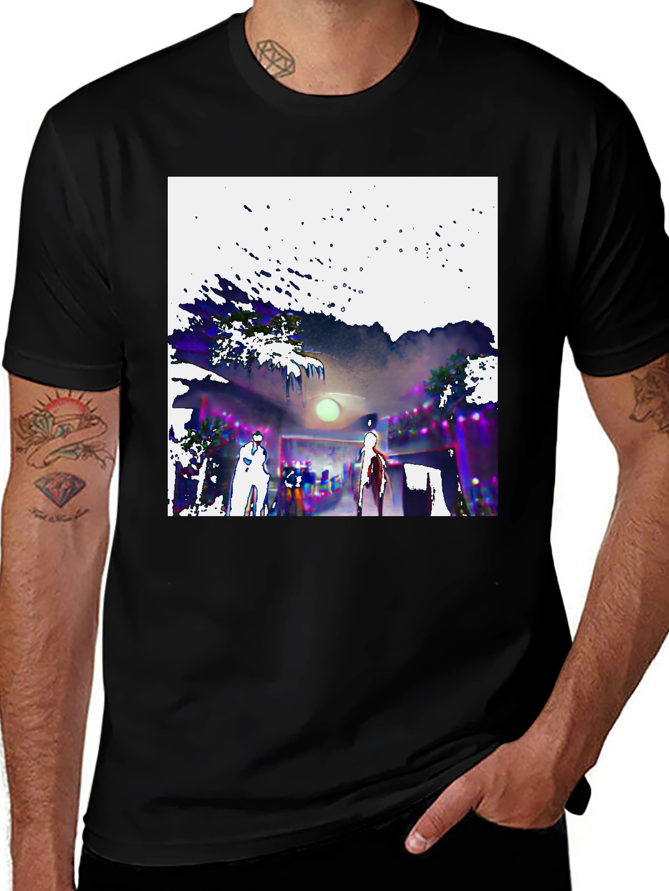 Variant 10 of Abstract Graphic Tee - Unique Design, Soft Cotton Blend