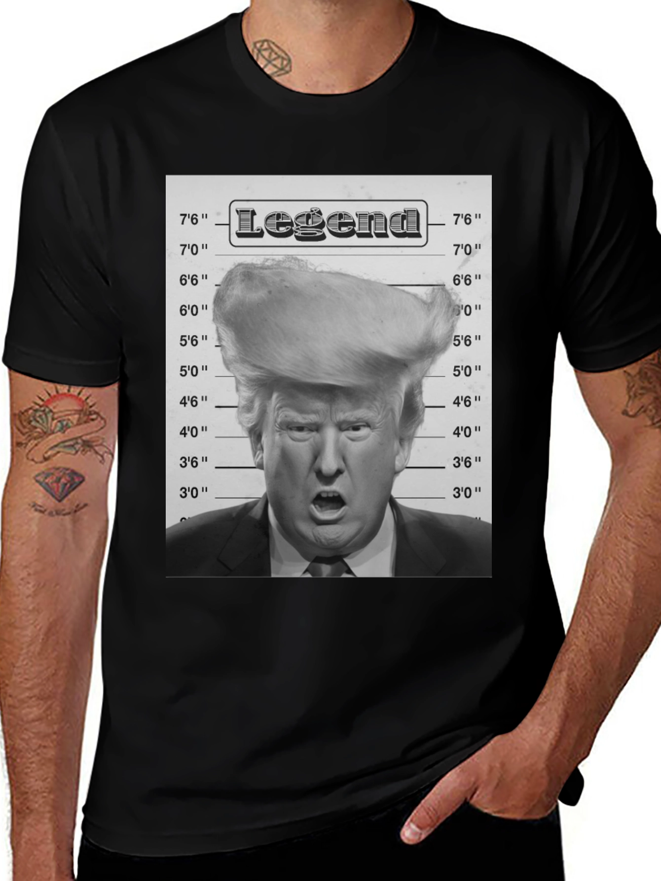 Variant 25 of Trump Legend Mugshot Graphic T-Shirt