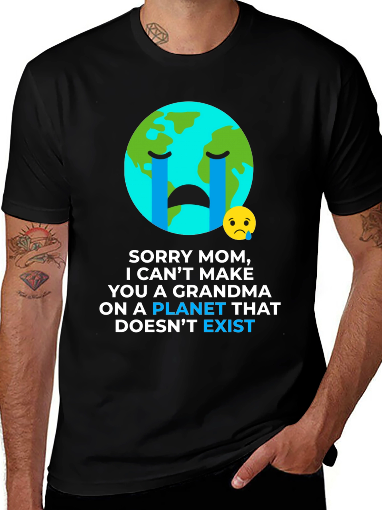 Earth Day Graphic Tee - Sorry Mom Planet T-Shirt
