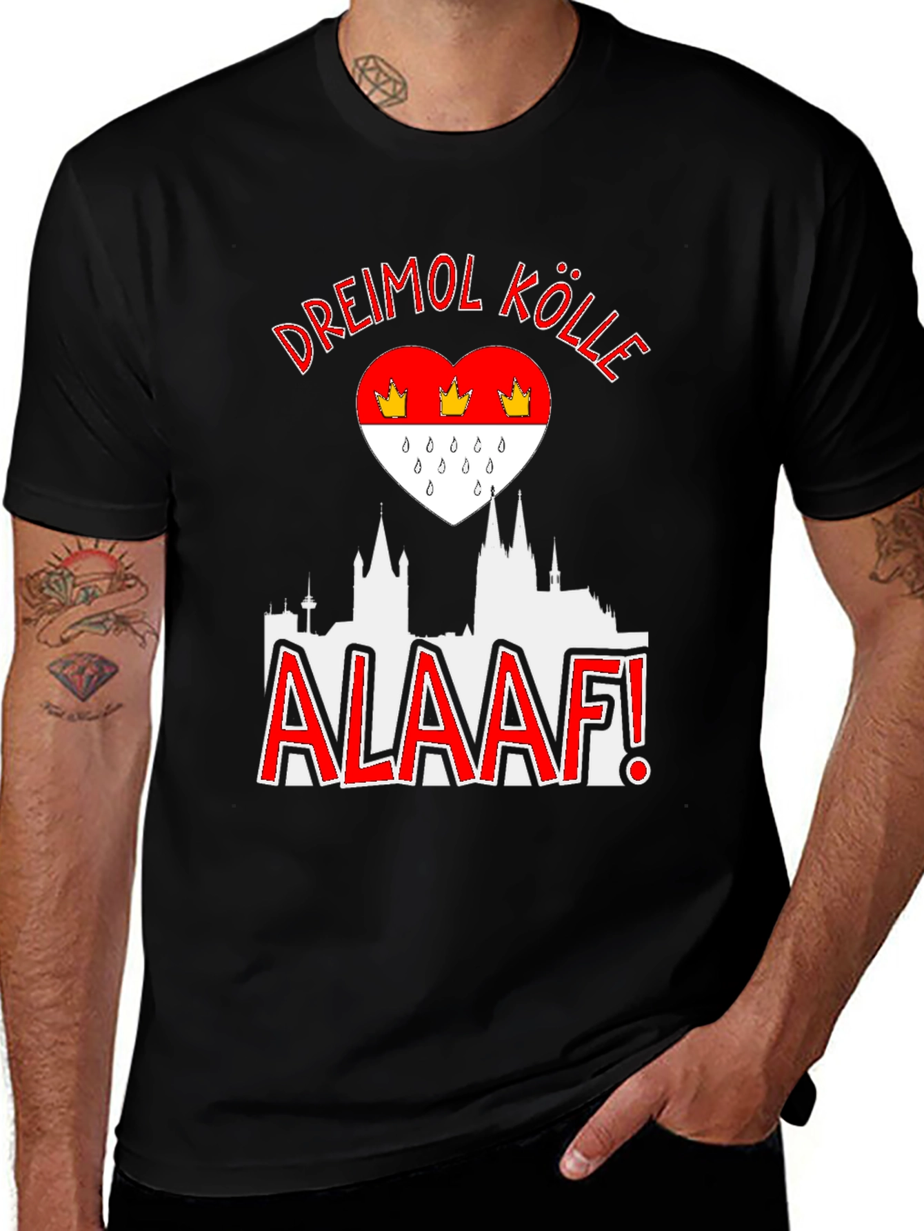 Dreimol Kölle Alaaf T-Shirt Cologne Germany