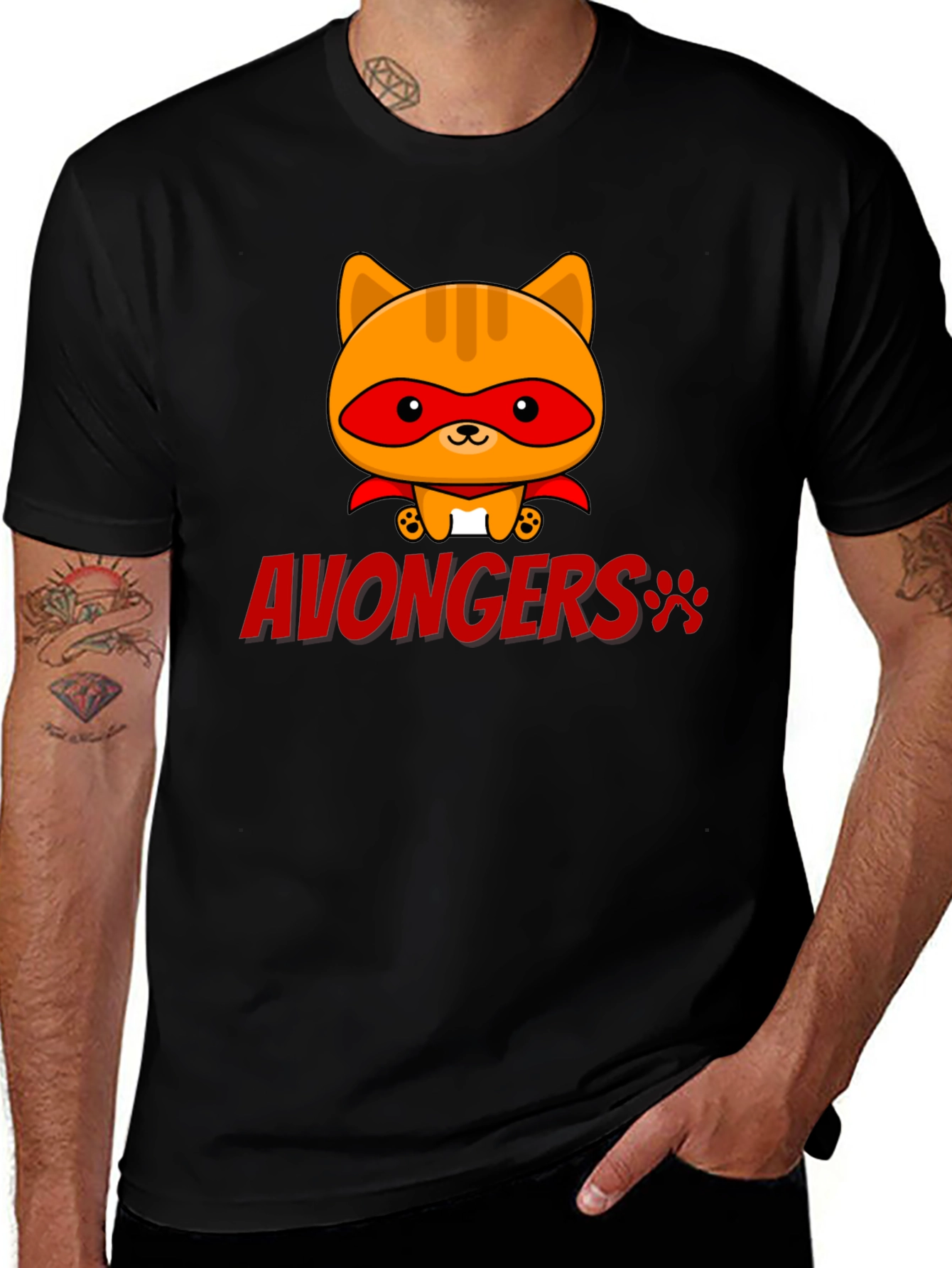 Variant 15 of Avongers Cat Superhero T-Shirt 