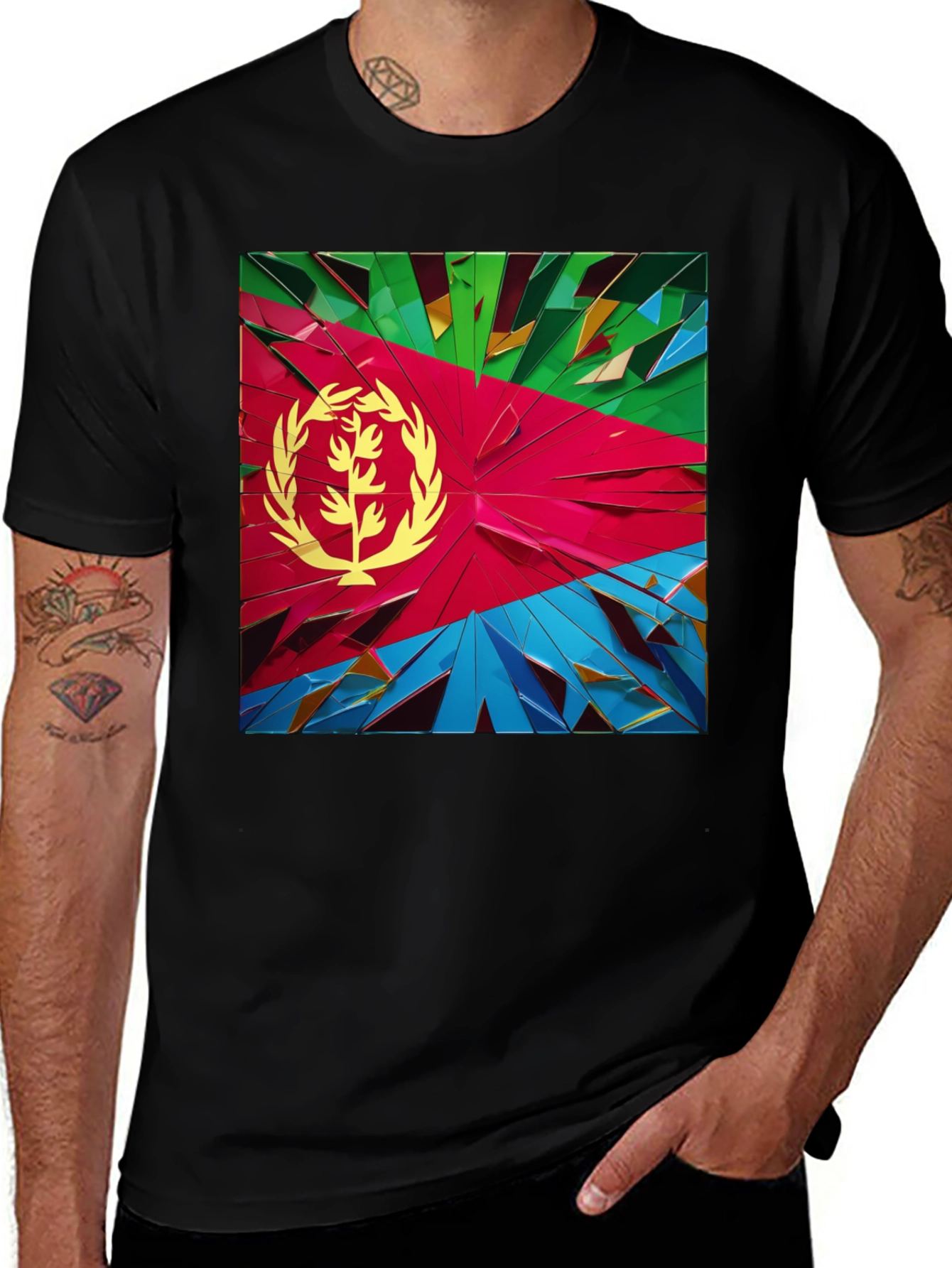 Eritrea Flag Graphic Tee - Modern Style