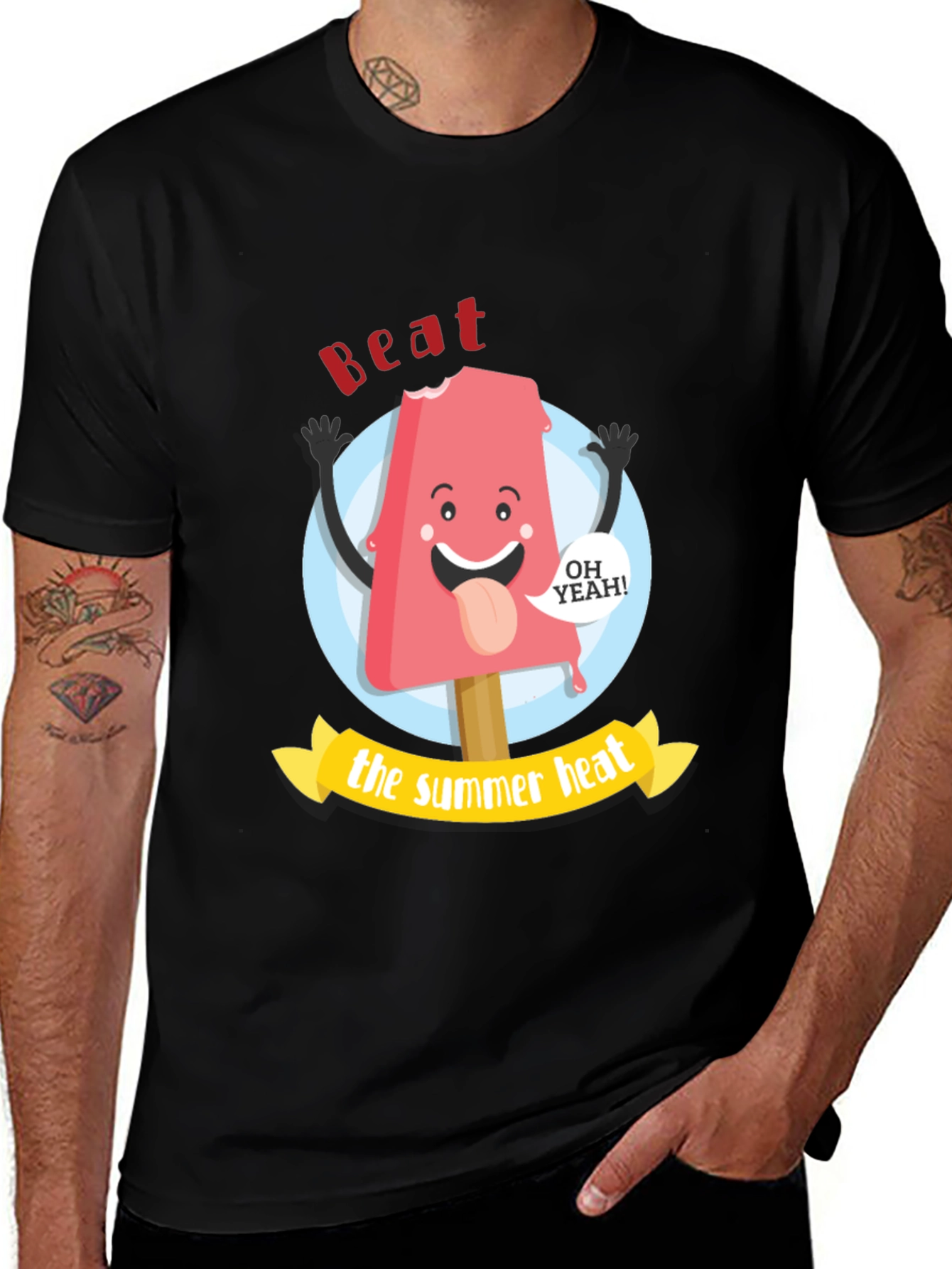 Beat the Summer Heat T-Shirt - Fun Popsicle Design