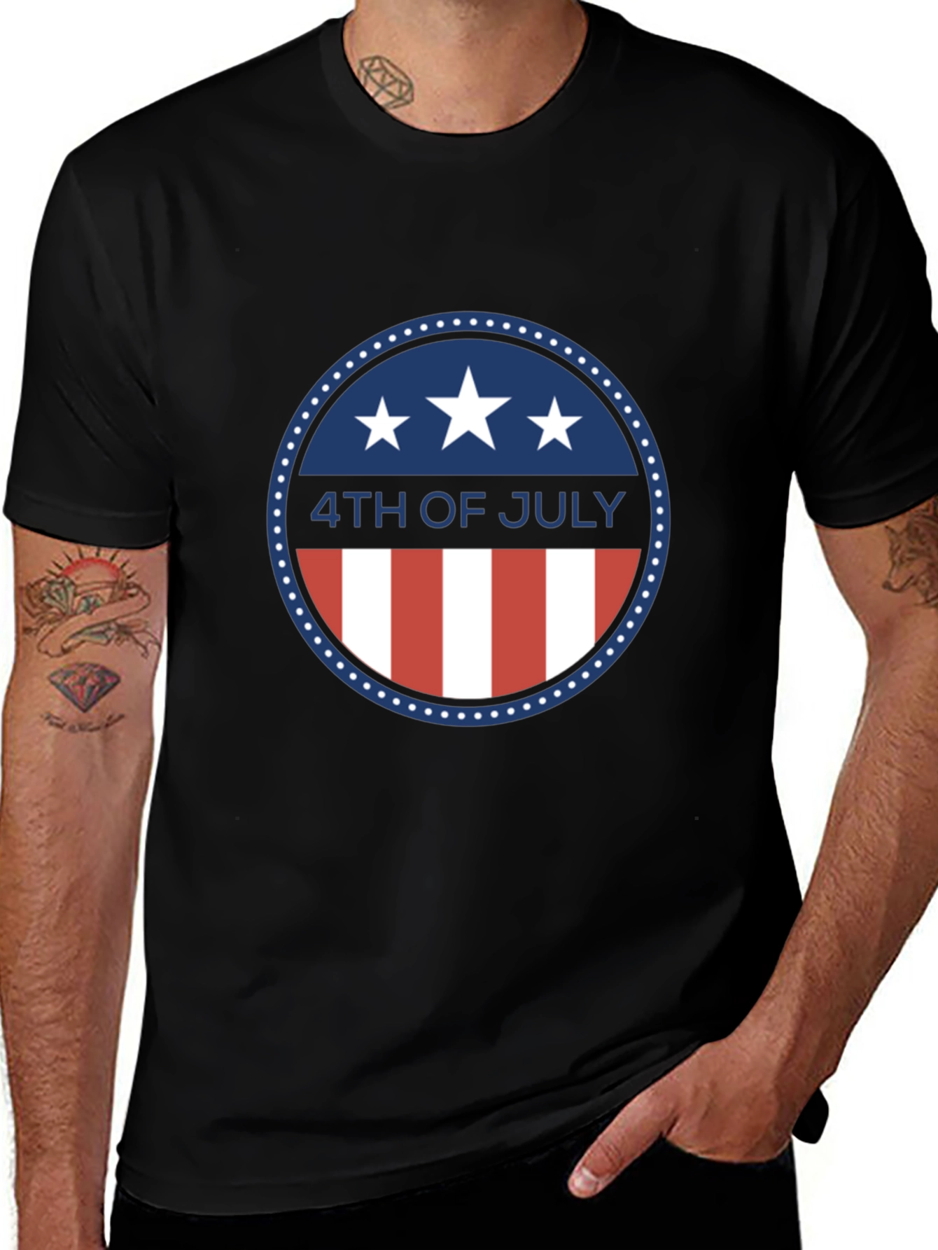 Patriotic 4th of July Graphic T-Shirt